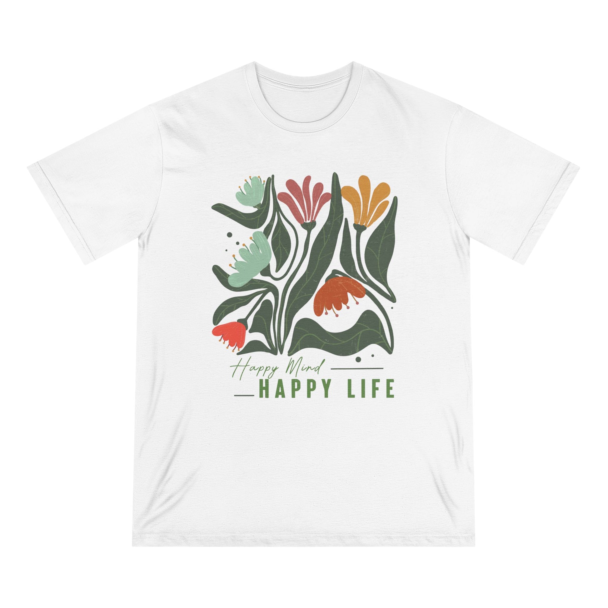 Boho Happy Life Women 100% Organic Cotton T-Shirt - Canvasses