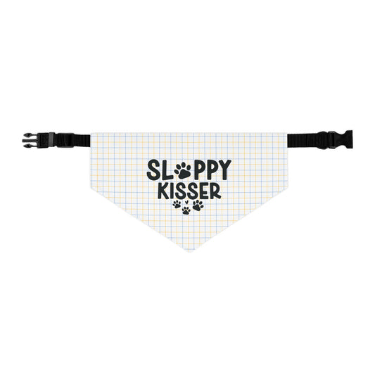 Sloppy Kisser Pet Bandana Collar - Canvasses