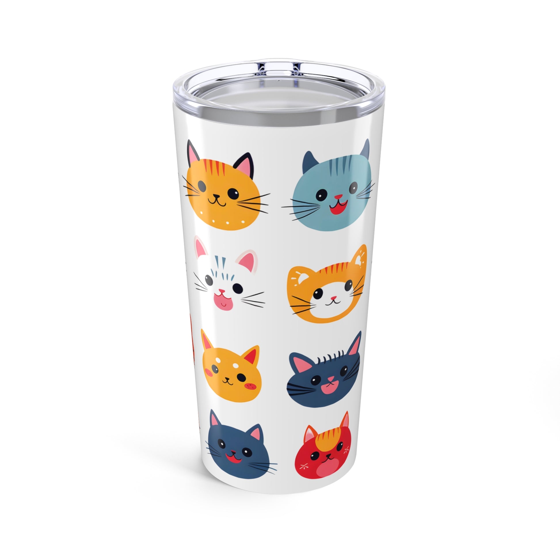 Cat Faces 20 oz Stainless Steel Tumbler - Canvasses
