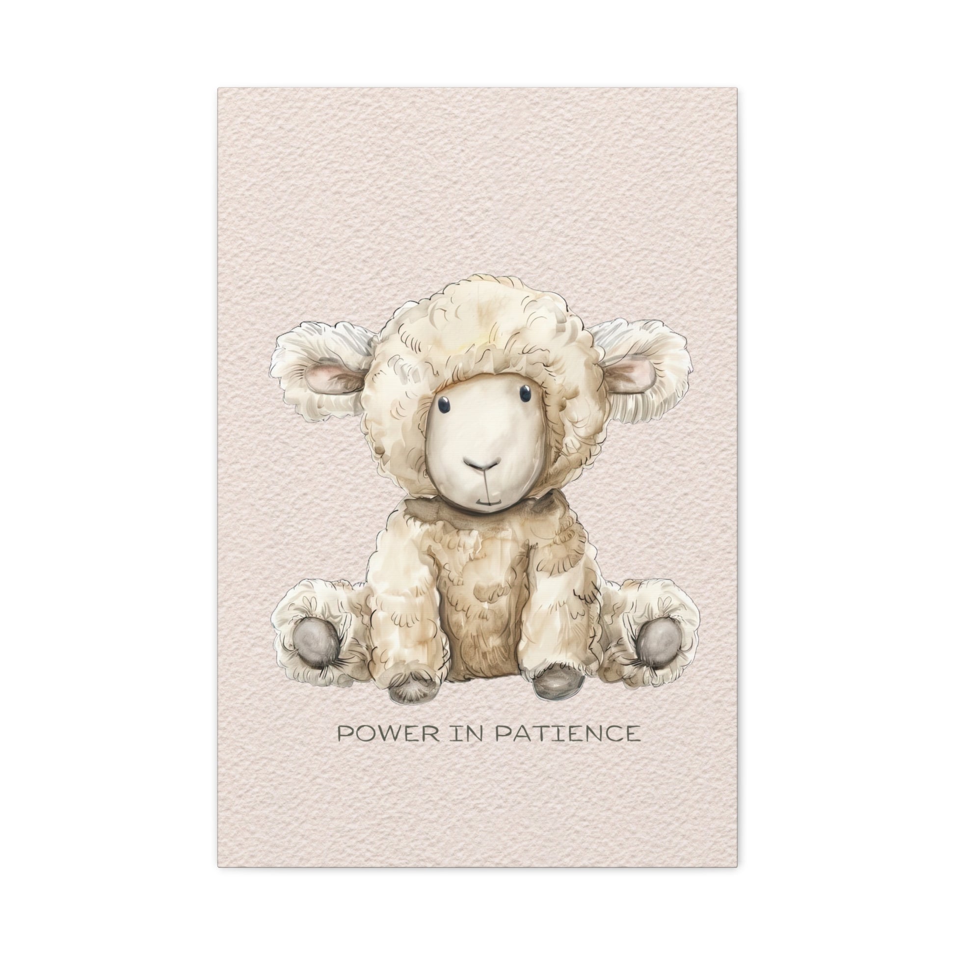 Power in Patience Canvas Wall Art Vertical - Canvasses