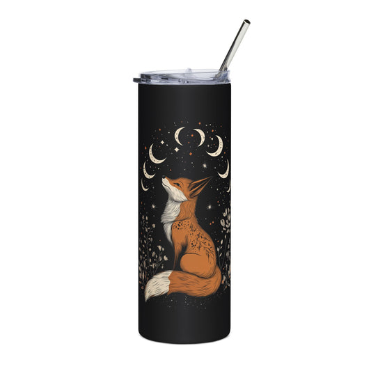Folklore Fox 20oz Skinny Tumbler - Canvasses