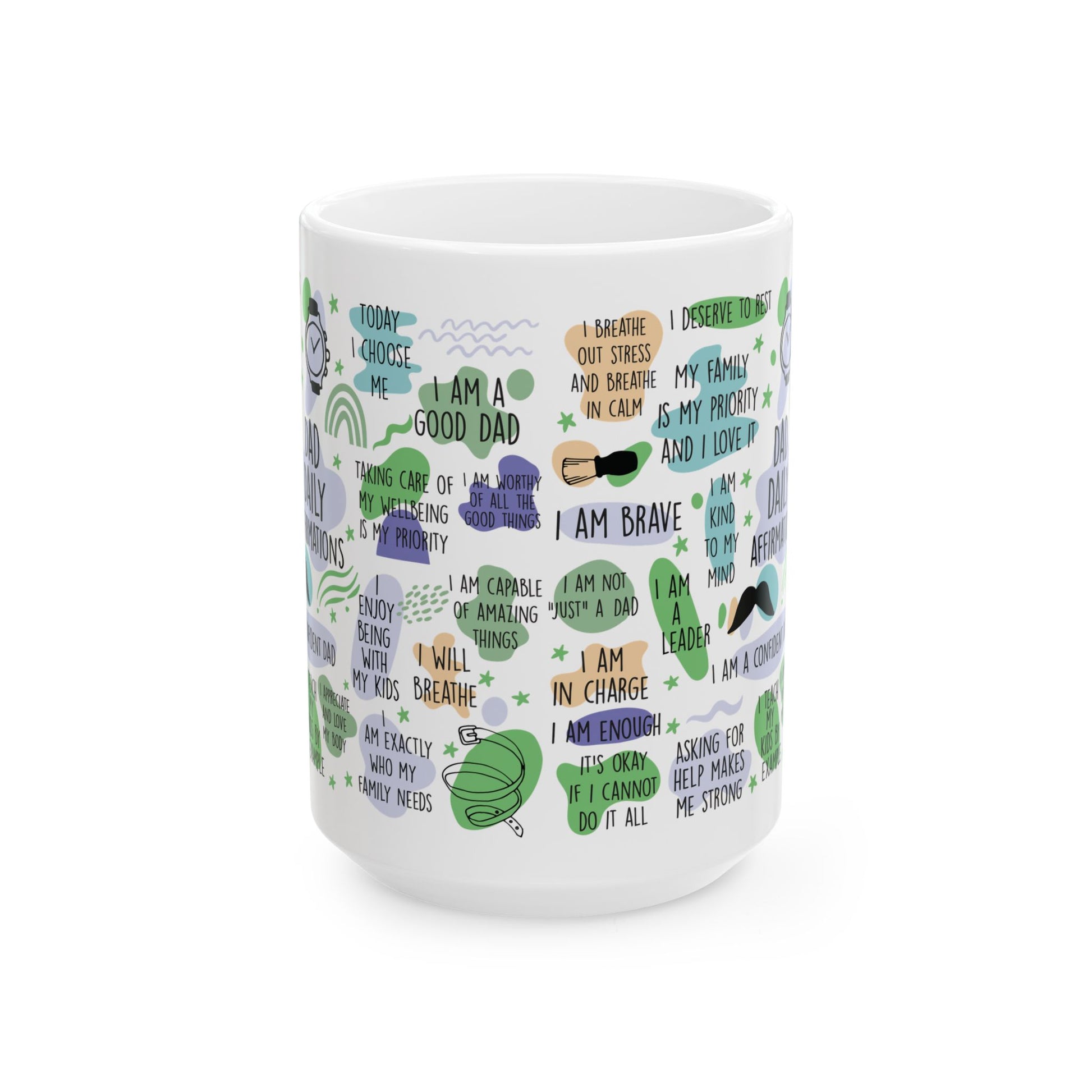 Dad Daily Affirmations Coffee Mug - Canvasses