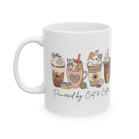 Powered by Cats Coffee Mug - Canvasses