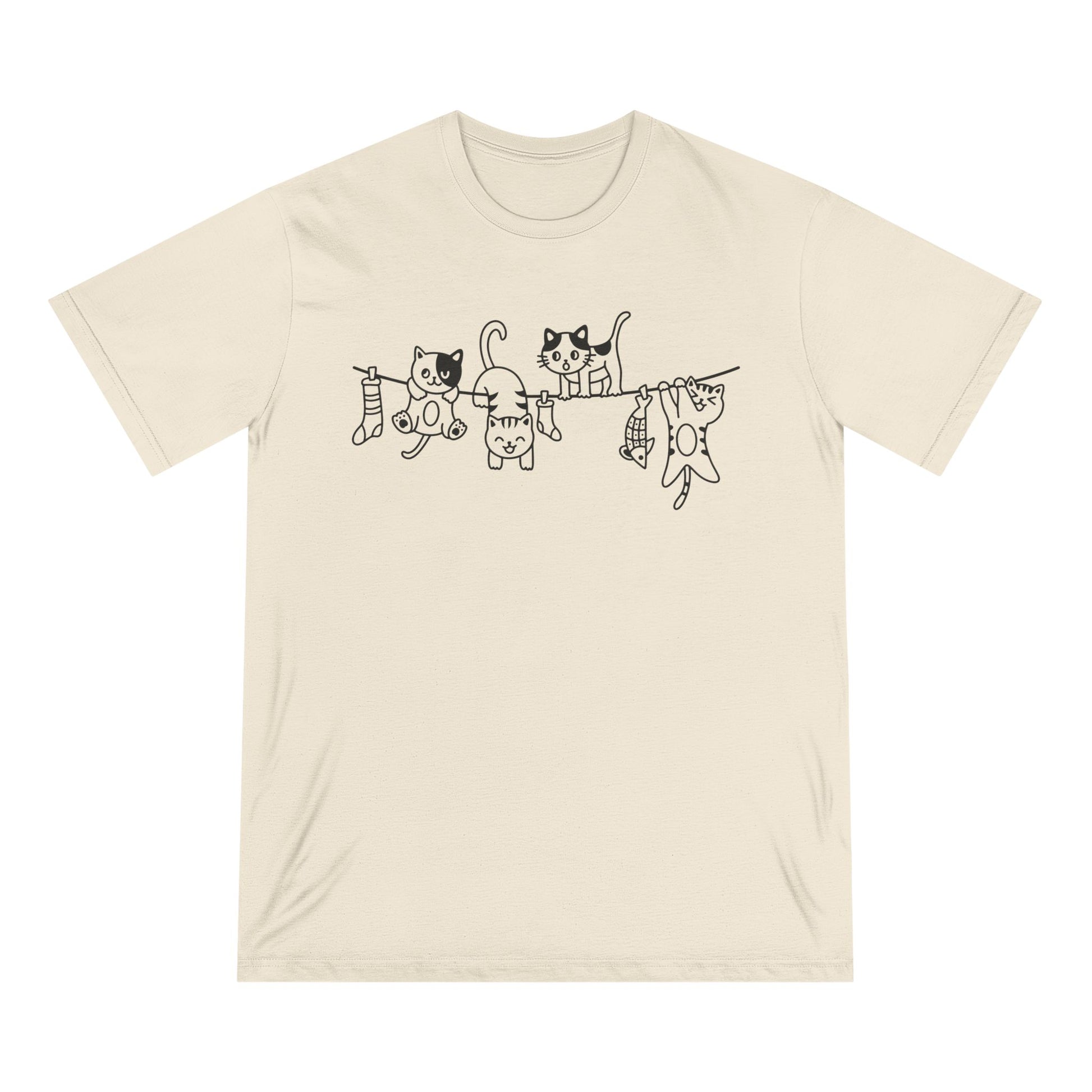 Hanging Cats Women 100% Organic Cotton T-Shirt - Canvasses