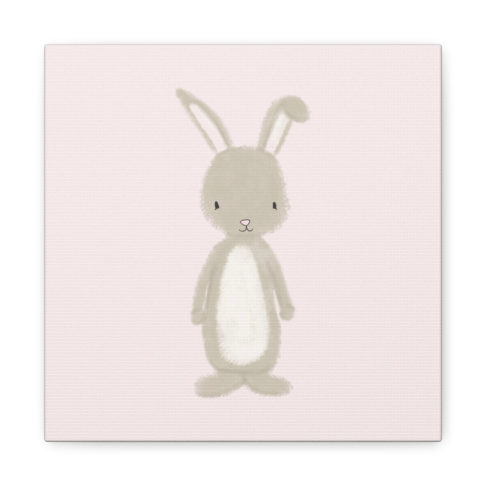 Pink Bunny Canvas Wall Art Square - Canvasses