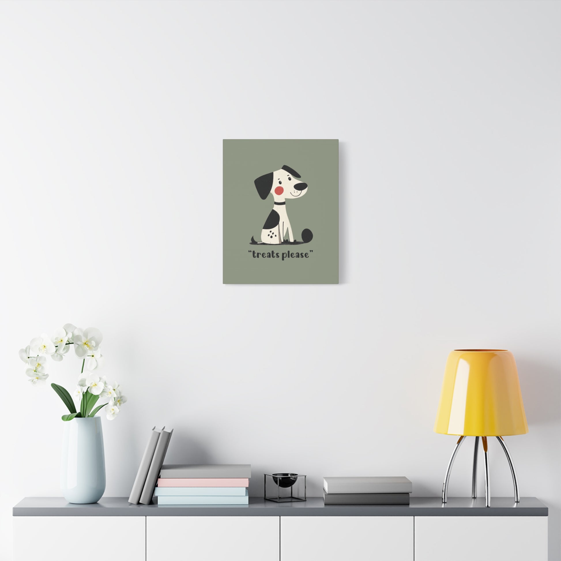 Treats Please Canvas Wall Art Vertical - Canvasses