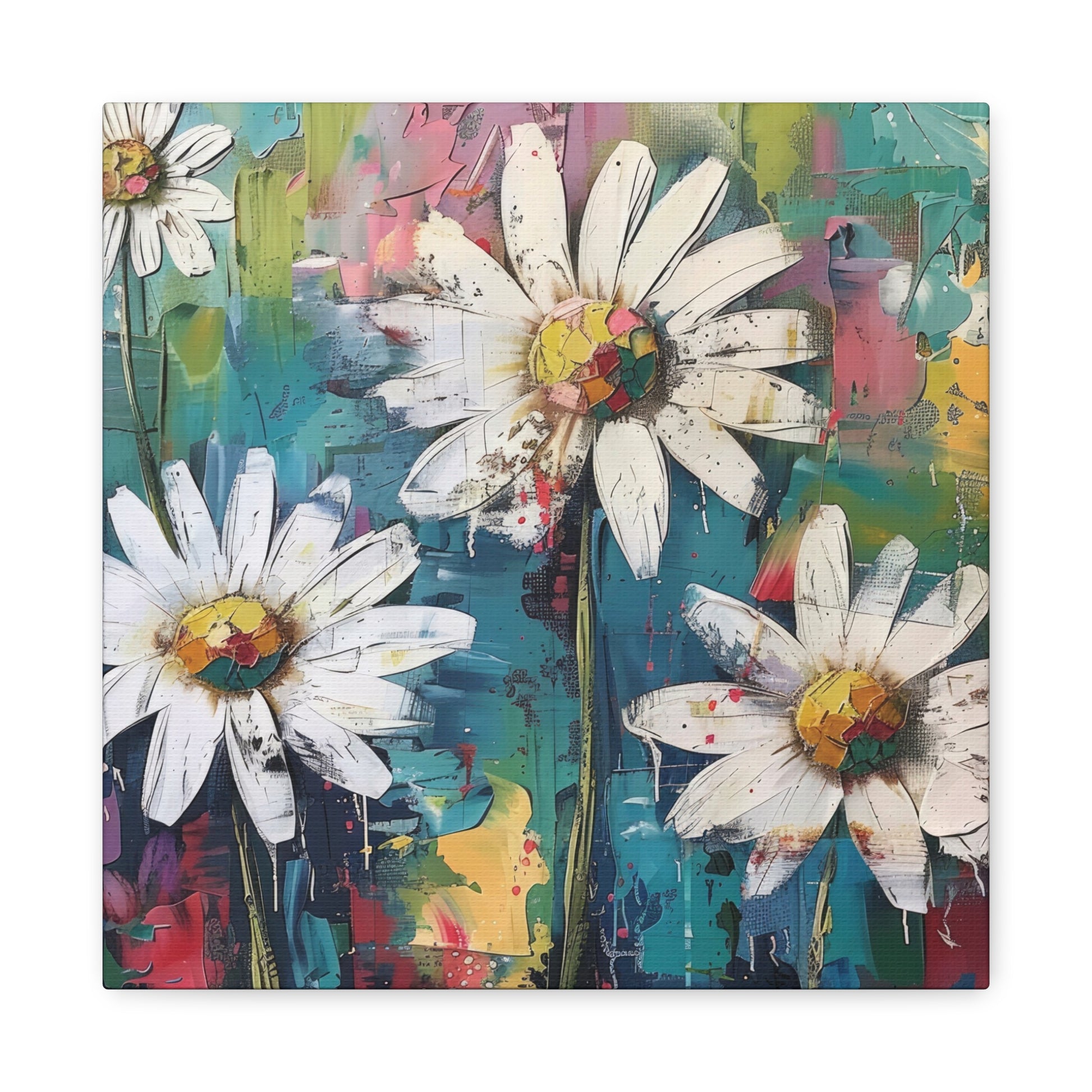 Daisy Daydream Canvas Wall Art Square - Canvasses
