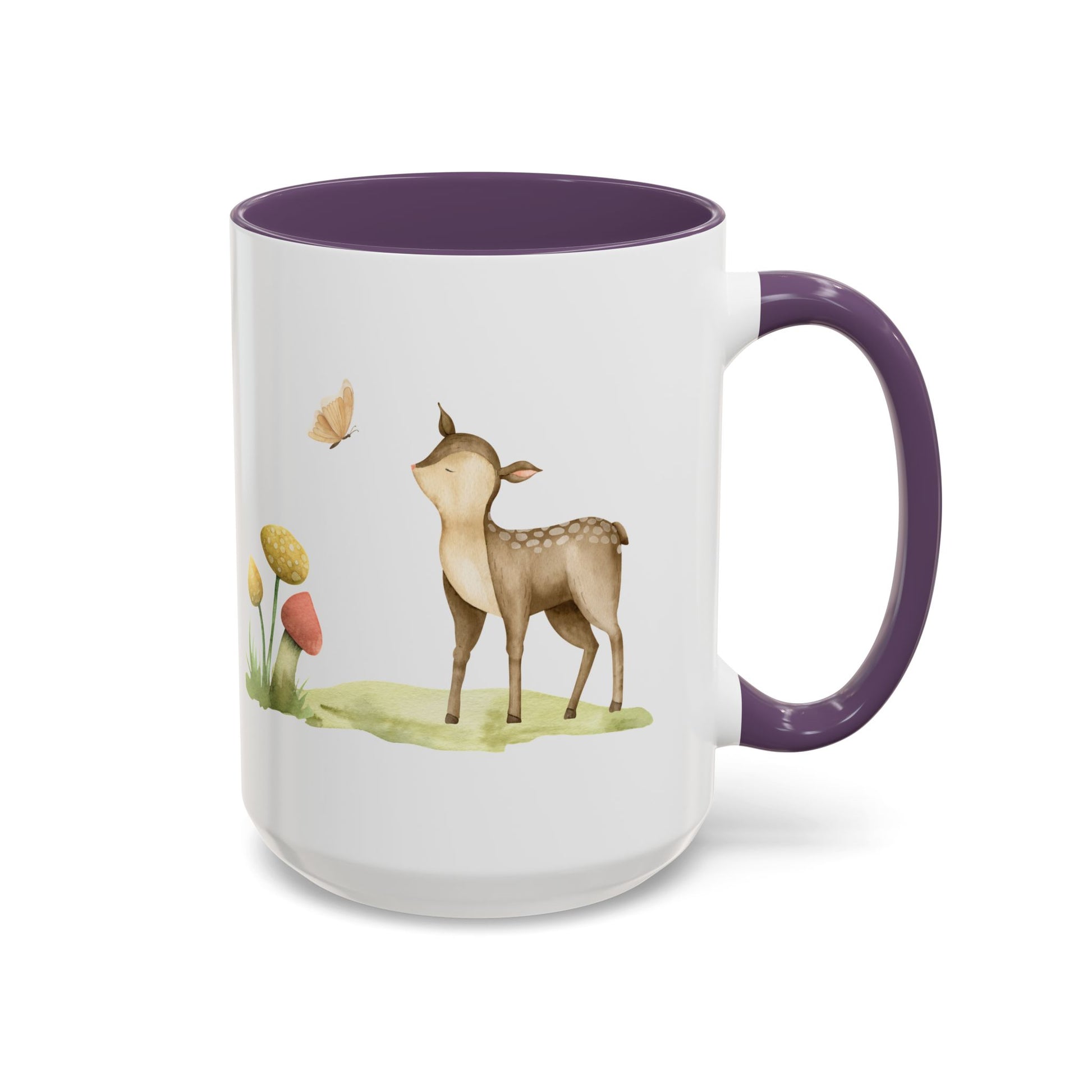 Watercolor Deer Accent Mug - Canvasses