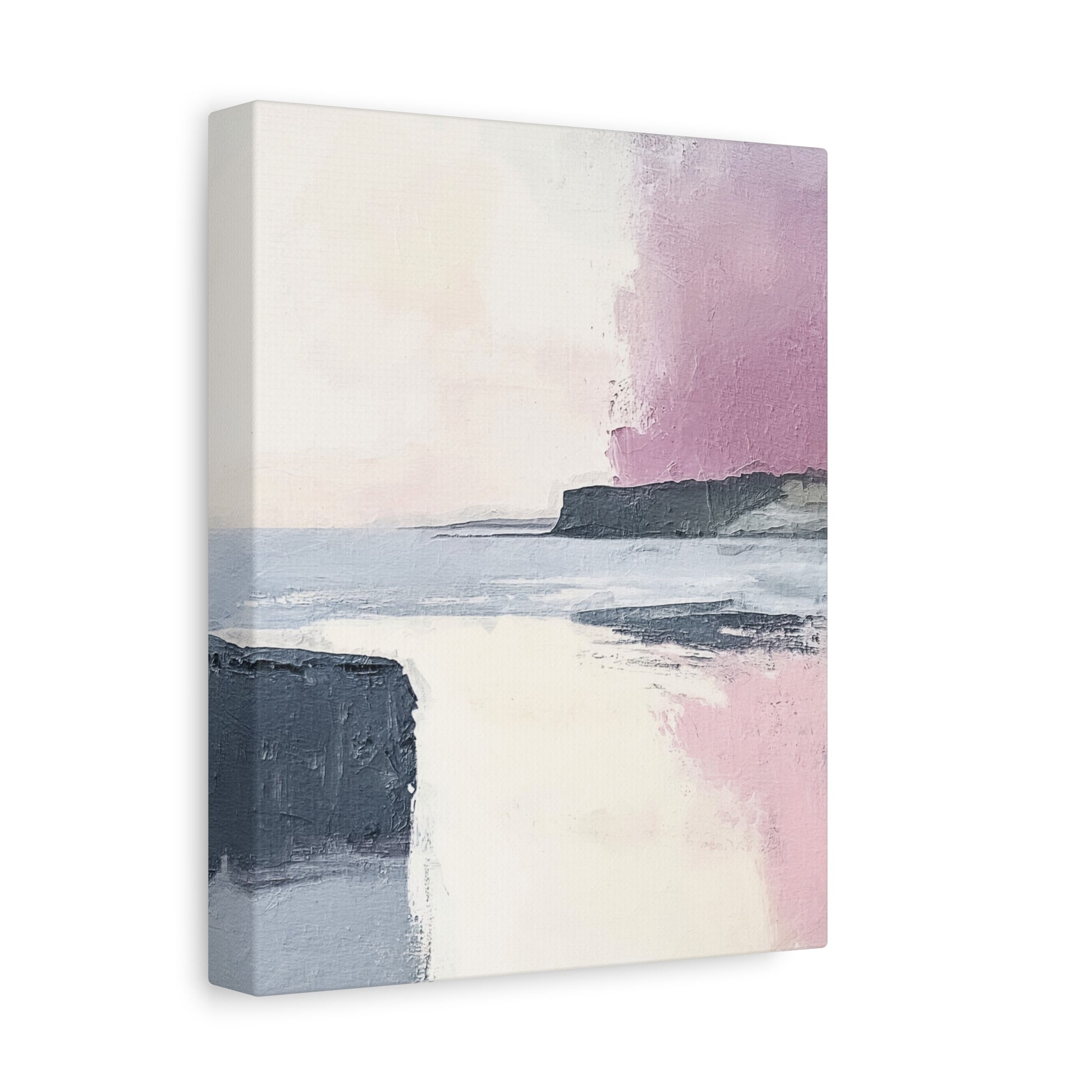 Lavender Ocean Canvas Wall Art Vertical - Canvasses