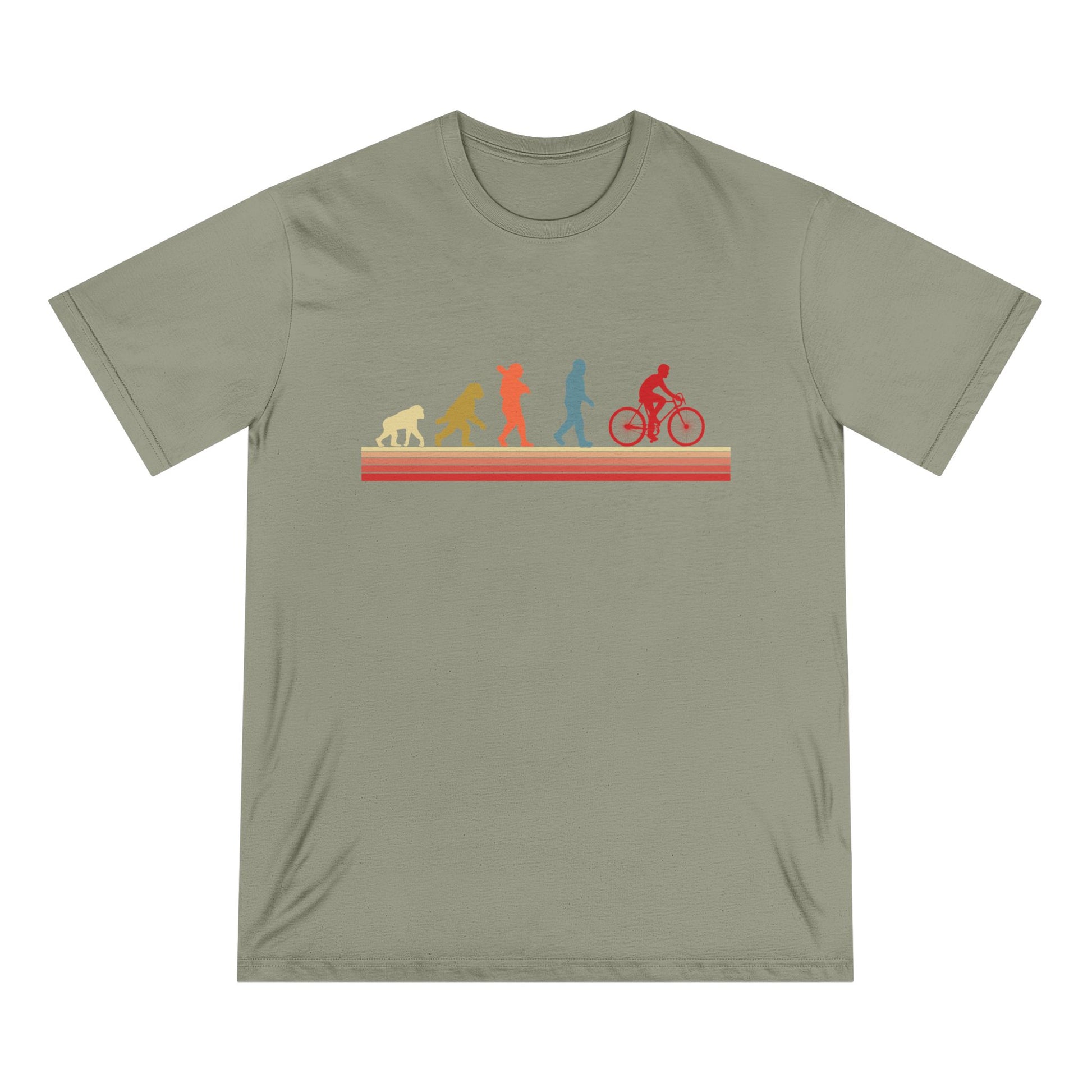 Cycling Evolution Men 100% Organic Cotton Staple T-Shirt - Canvasses
