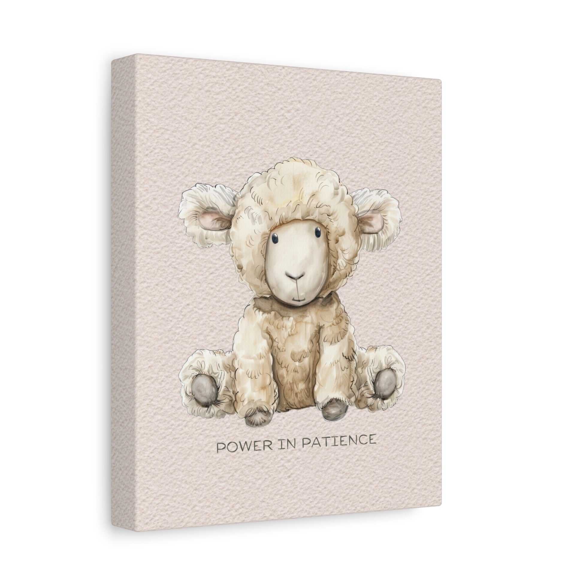 Power in Patience Canvas Wall Art Vertical - Canvasses