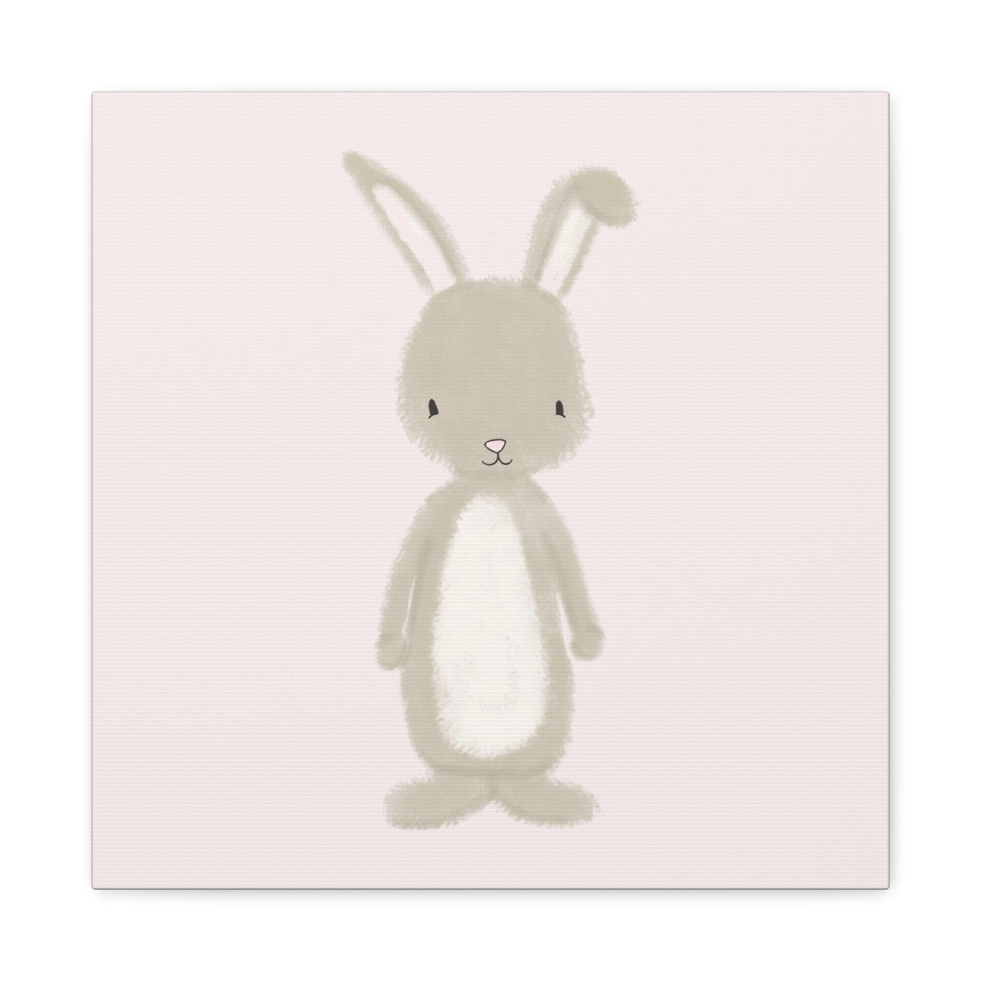Pink Bunny Canvas Wall Art Square - Canvasses