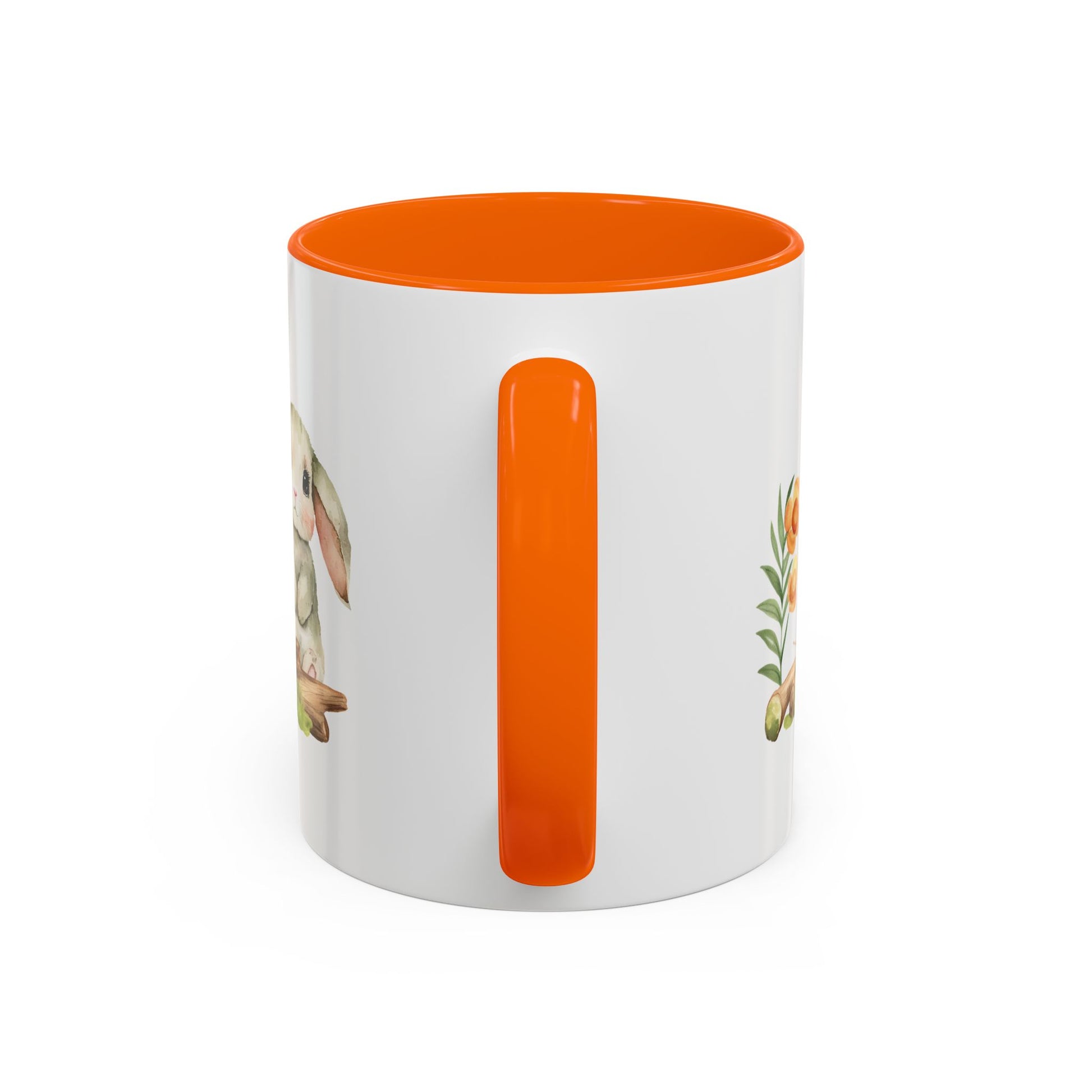 Watercolor Bunny Accent Mug - Canvasses