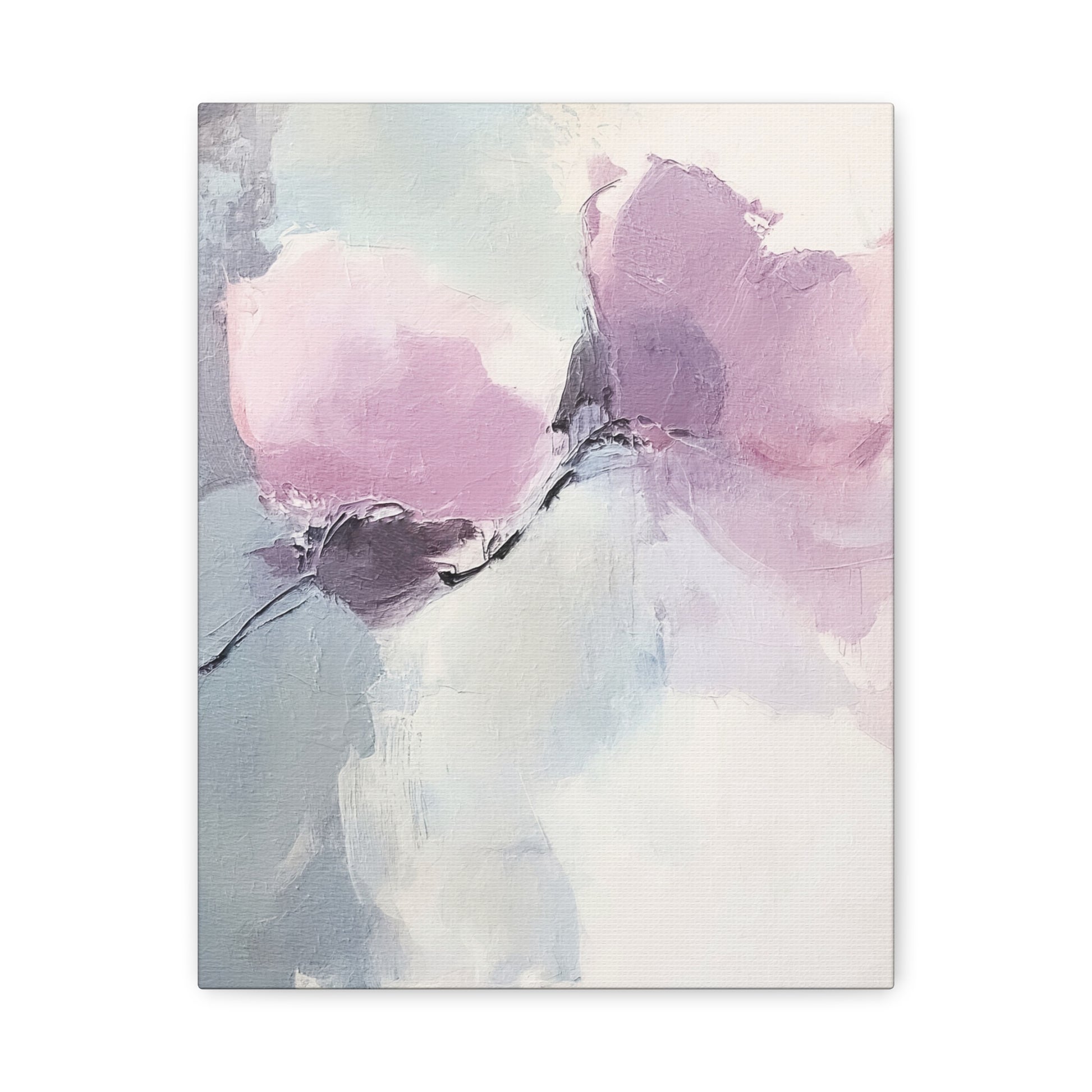 Lavender Roses Canvas Wall Art Vertical - Canvasses