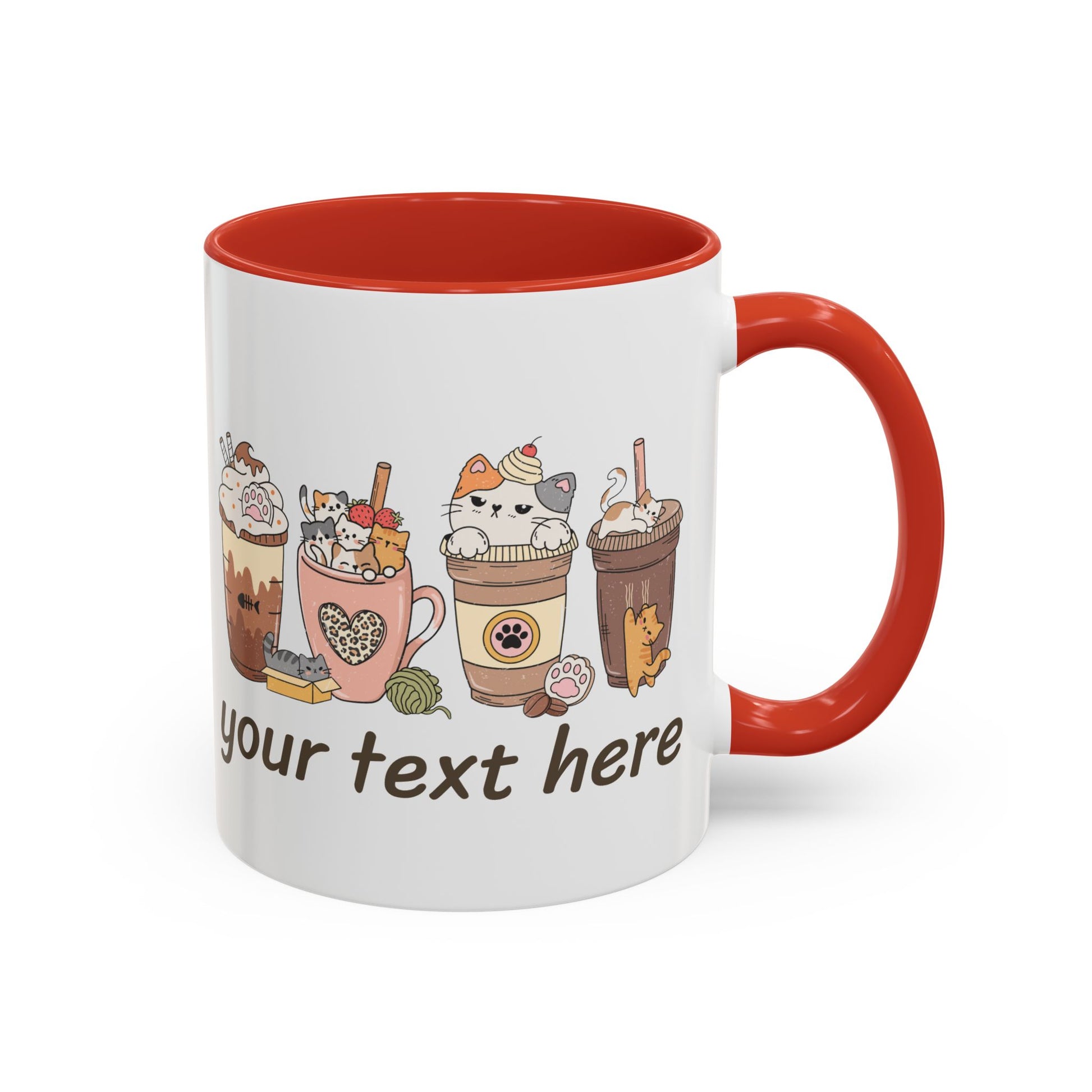 Coffee & Cats Personalized Accent Mug - Canvasses
