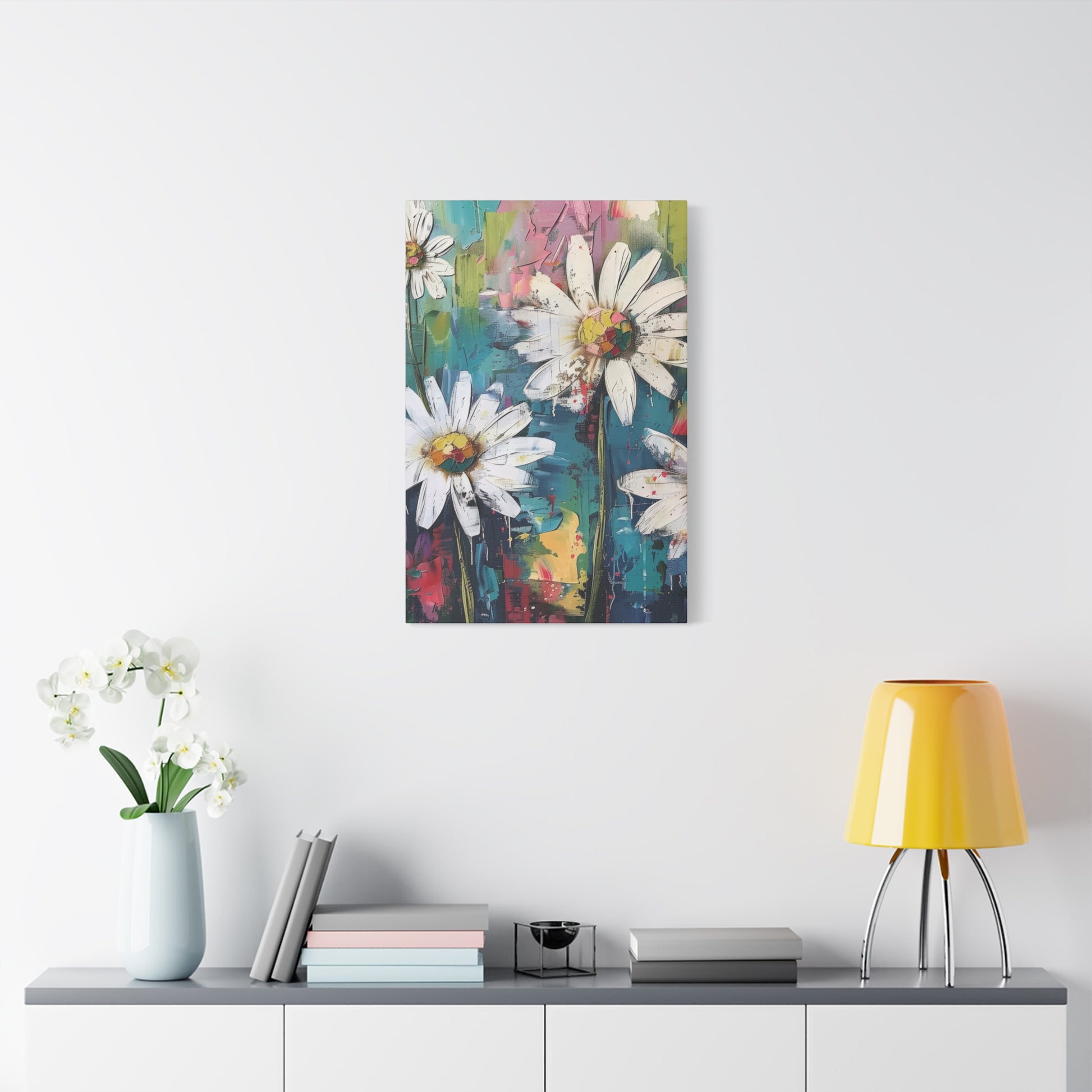 Daisy Daydreams Canvas Wall Art Vertical - Canvasses