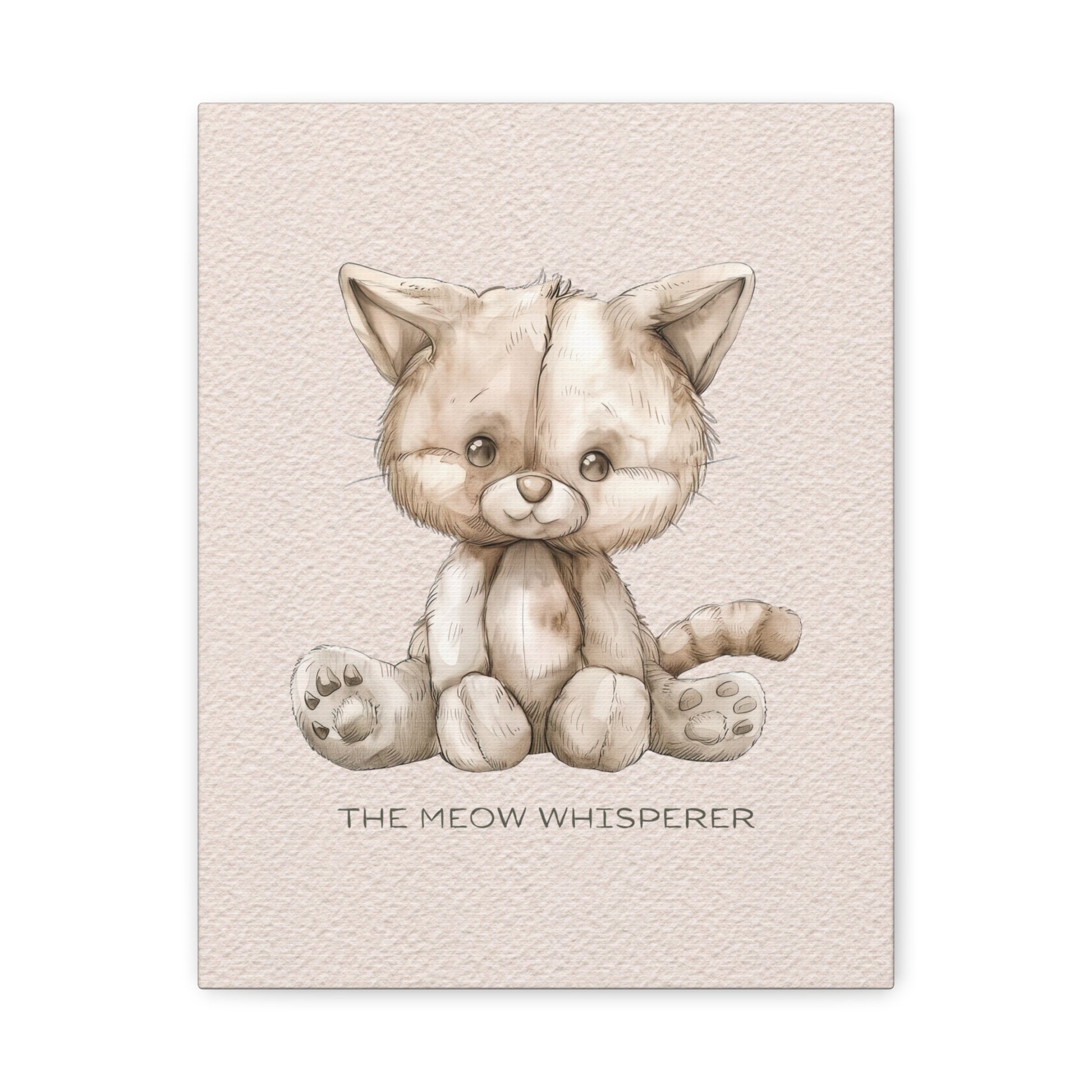 Meow Whisperer Canvas Wall Art Vertical - Canvasses