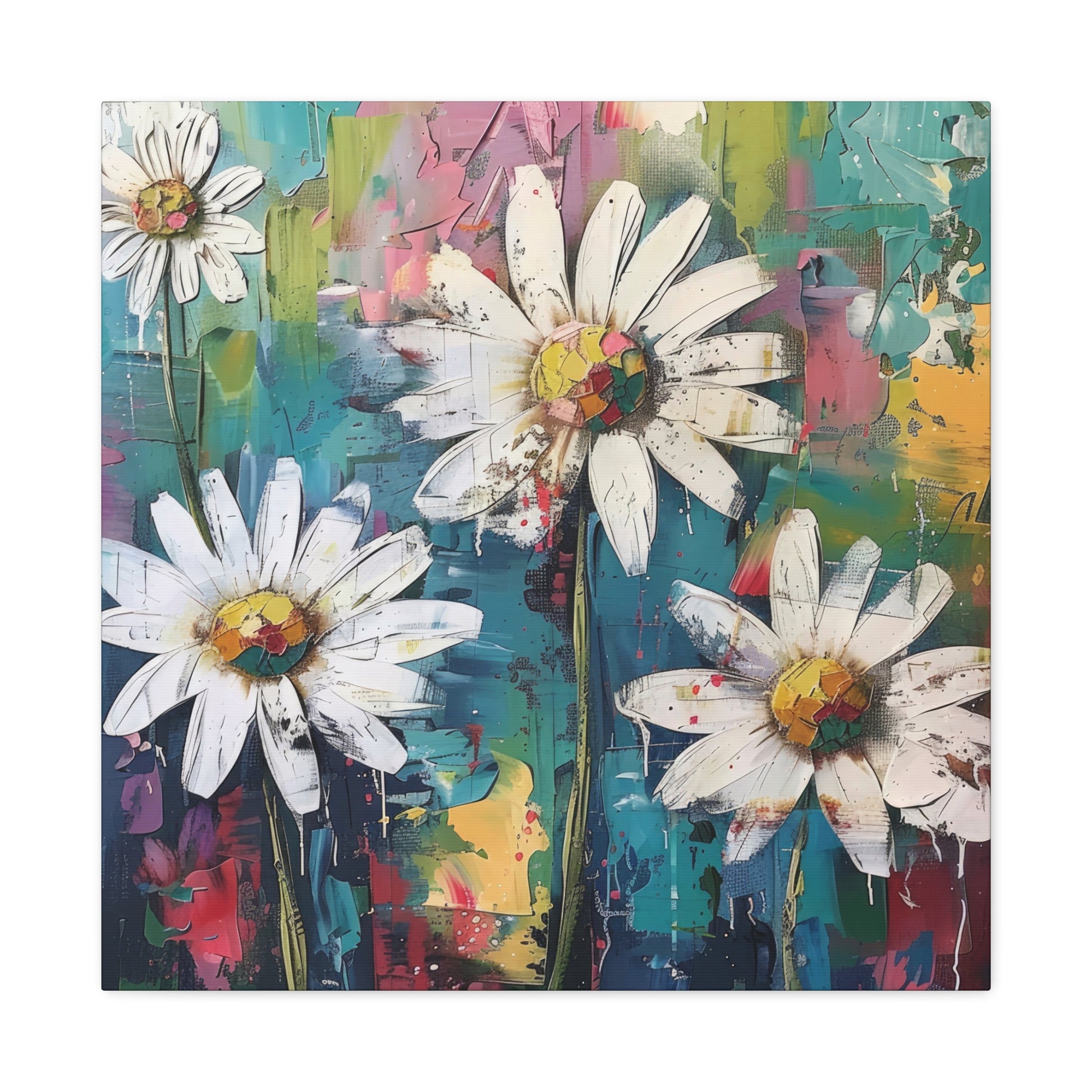 Daisy Daydream Canvas Wall Art Square - Canvasses
