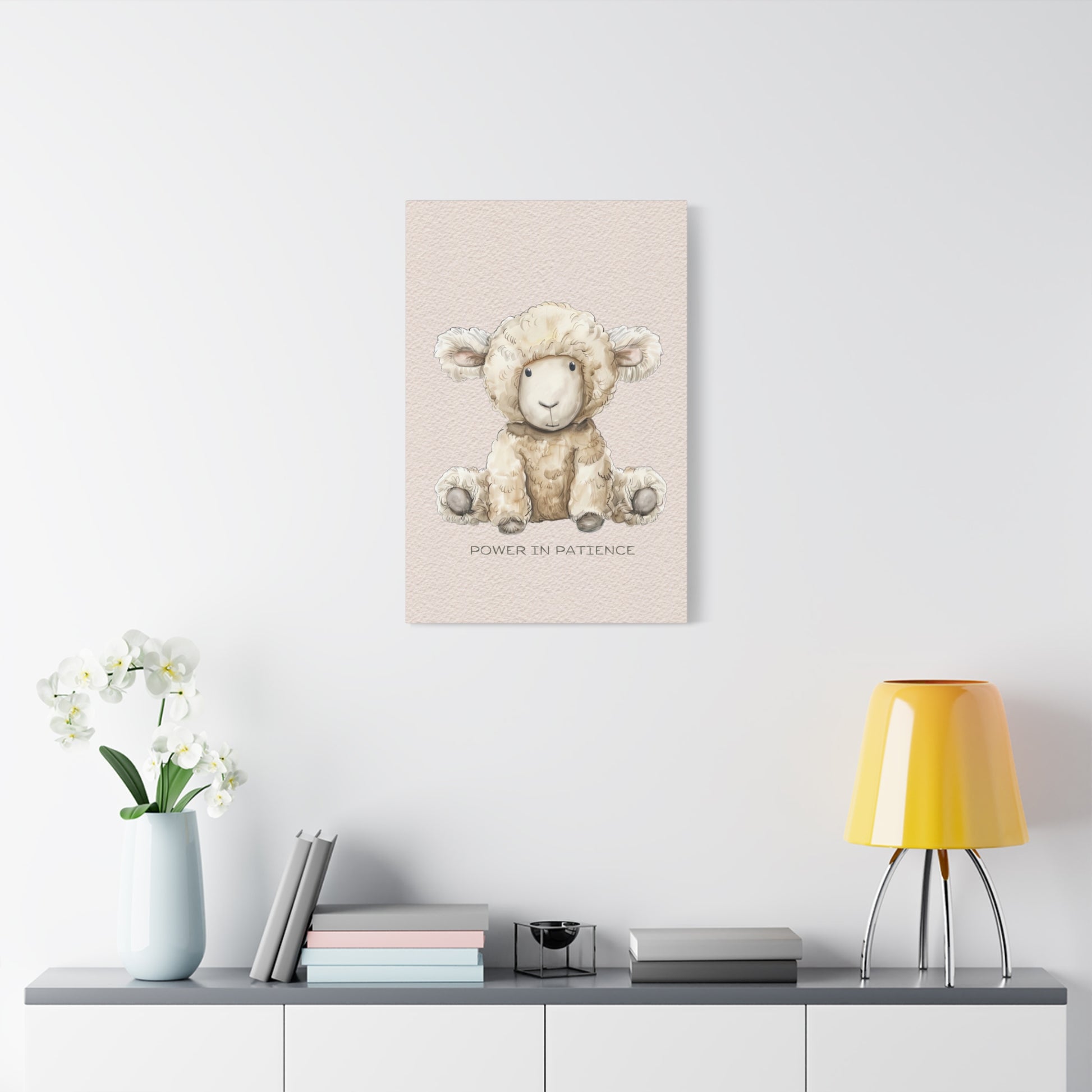 Power in Patience Canvas Wall Art Vertical - Canvasses
