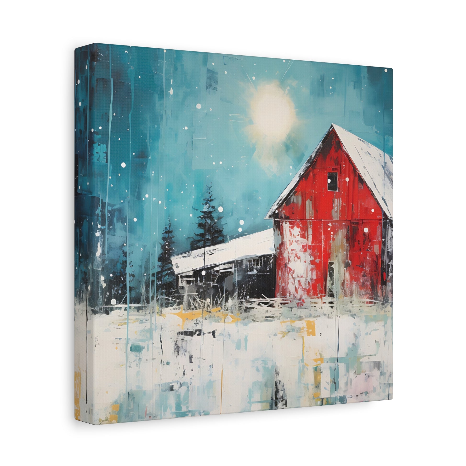 Red Refuge Canvas Wall Art Square - Canvasses