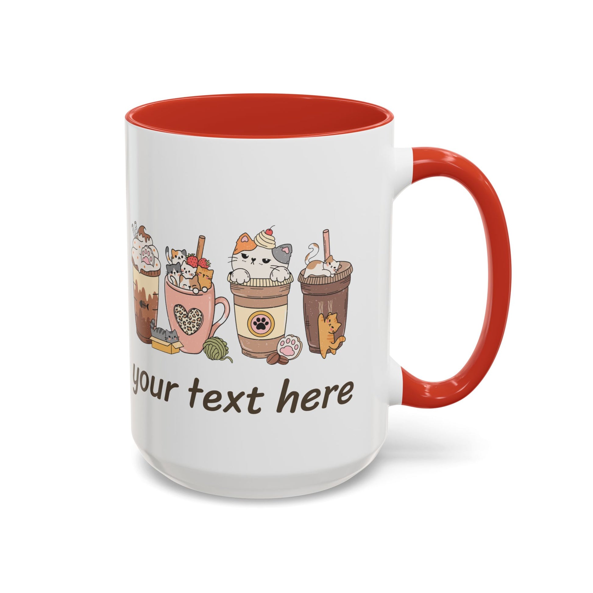 Coffee & Cats Personalized Accent Mug - Canvasses