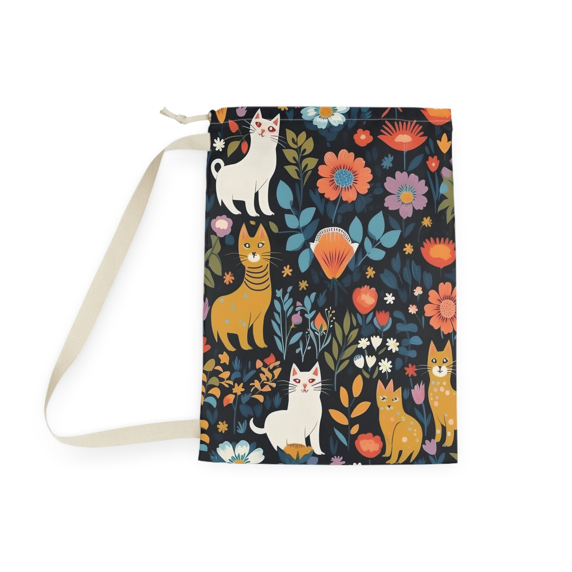 Boho Cats Laundry Bag - Canvasses