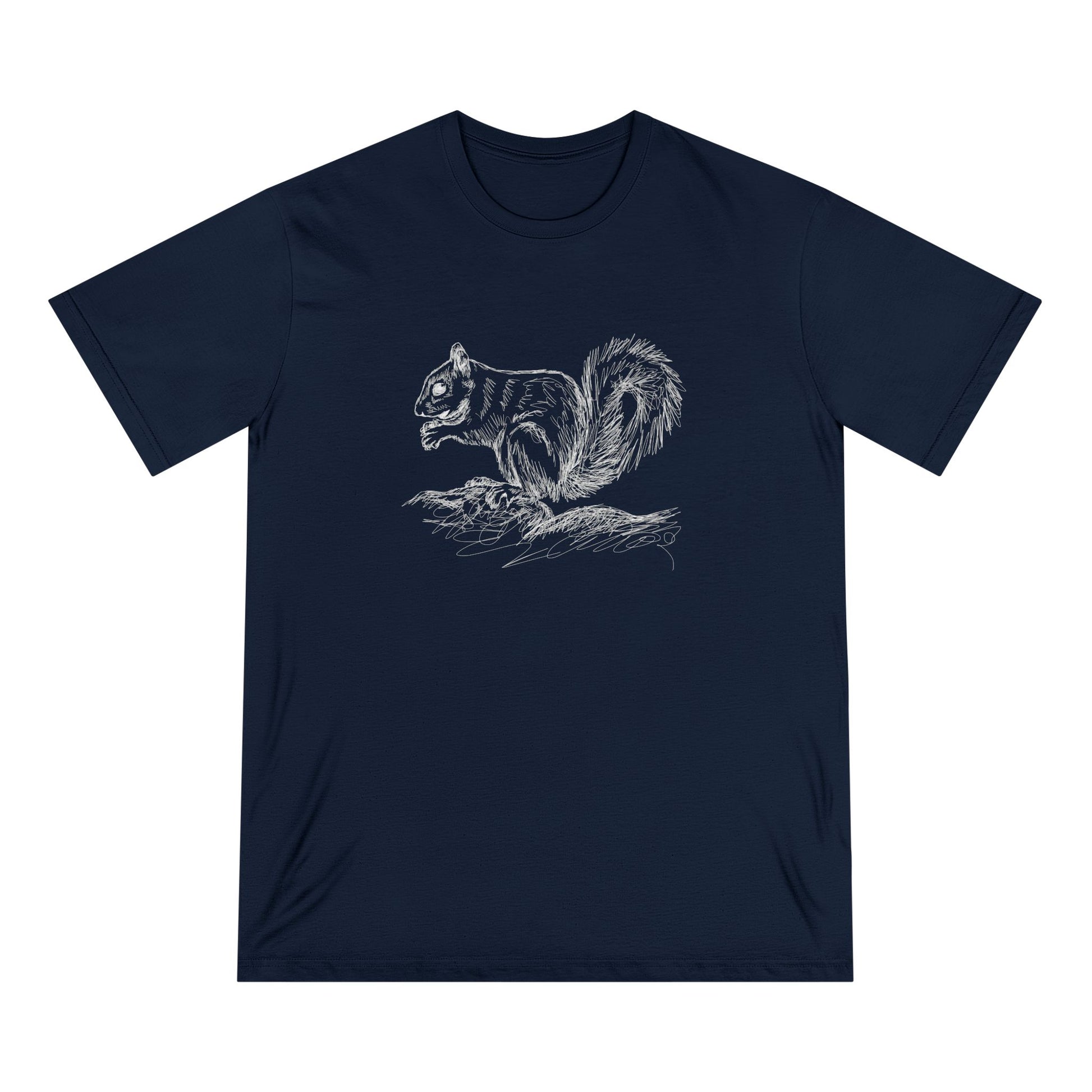 Squirrel Sketch Women 100% Organic Cotton T-Shirt - Canvasses
