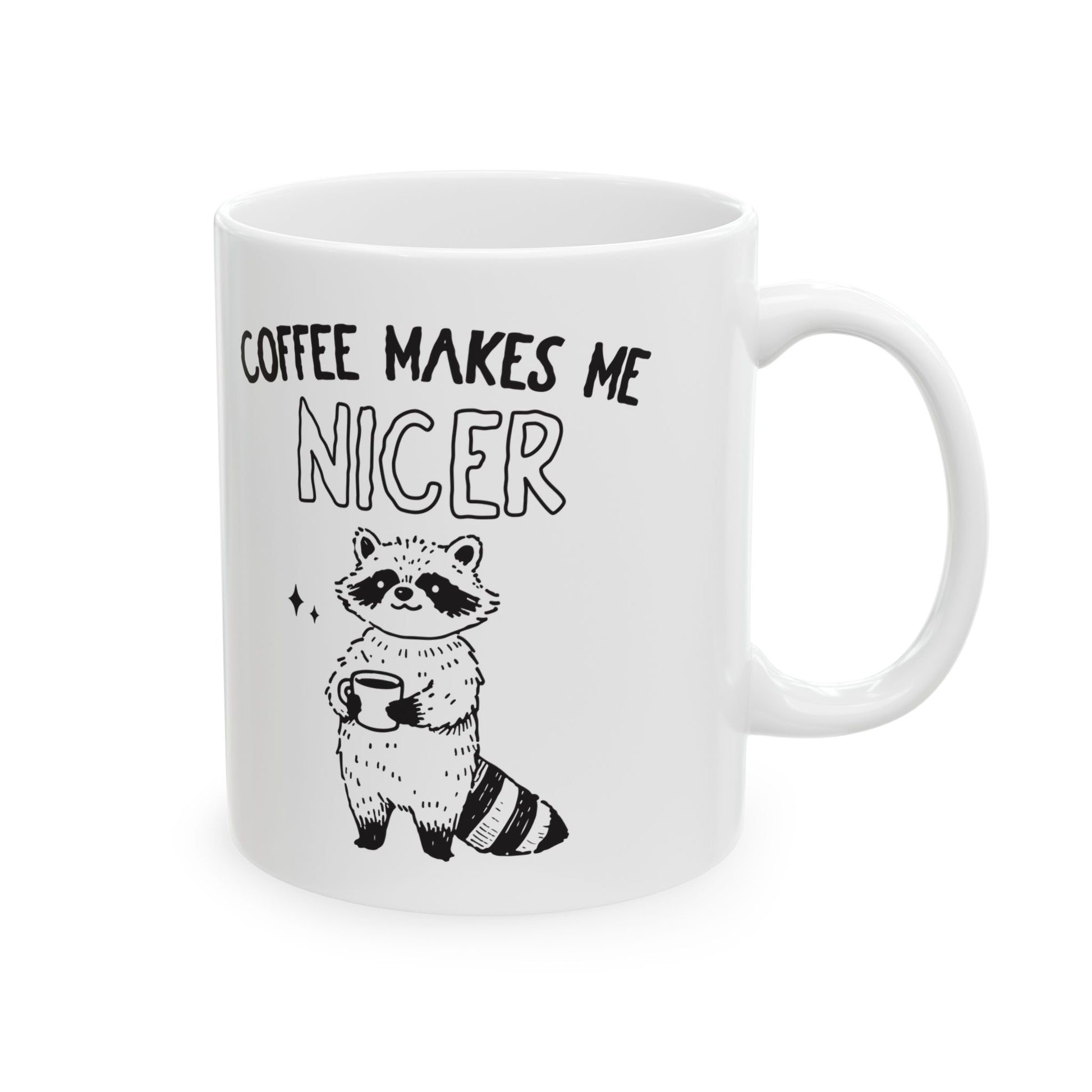 Cat & Raccoon Coffee Mug - Canvasses