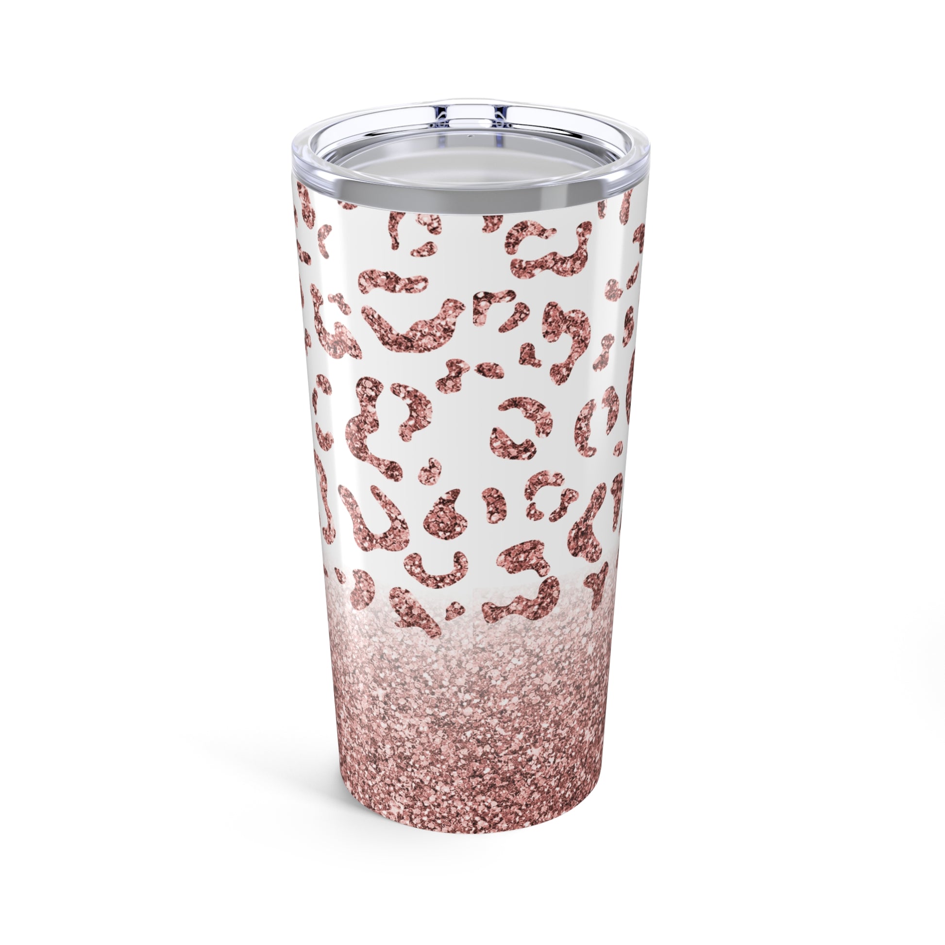 Pink Glitter Leopard 20 oz Stainless Steel Tumbler - Canvasses
