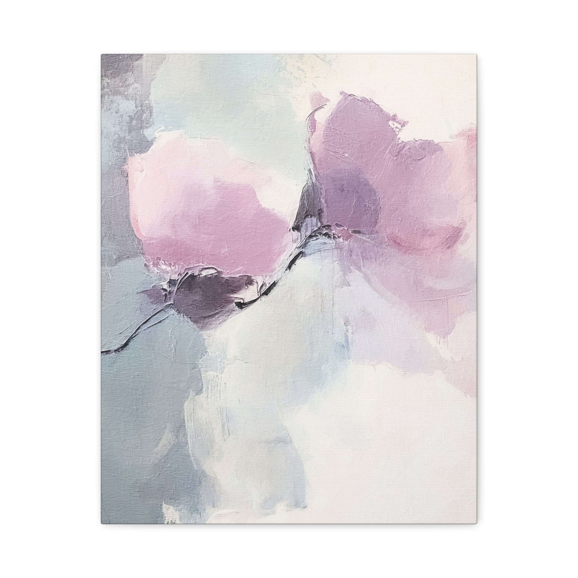 Lavender Roses Canvas Wall Art Vertical - Canvasses