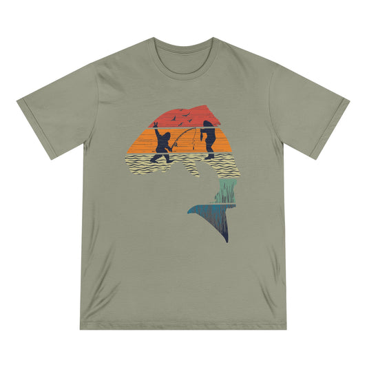 Fish Sasquatch Men 100% Organic Cotton Staple T-Shirt - Canvasses