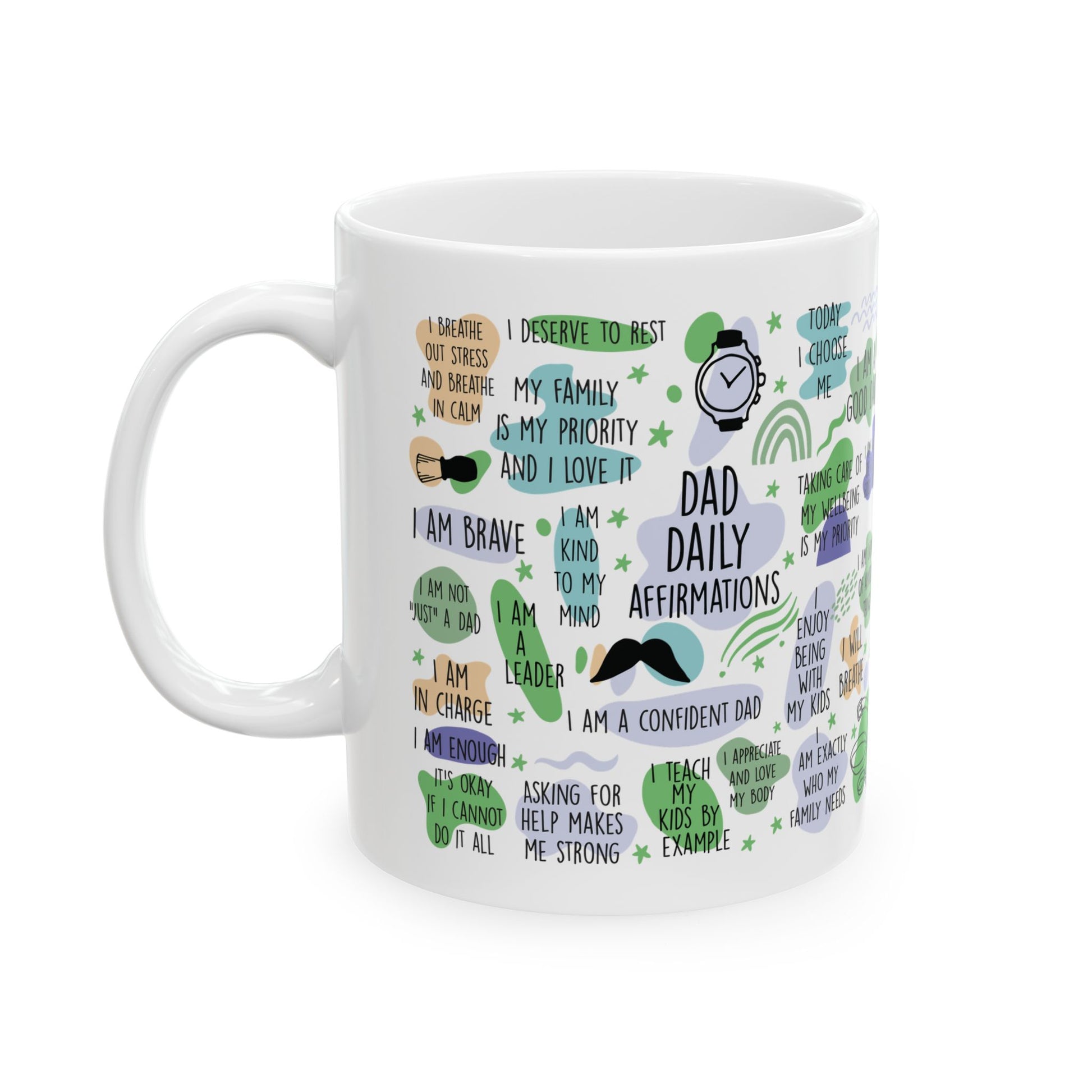 Dad Daily Affirmations Coffee Mug - Canvasses