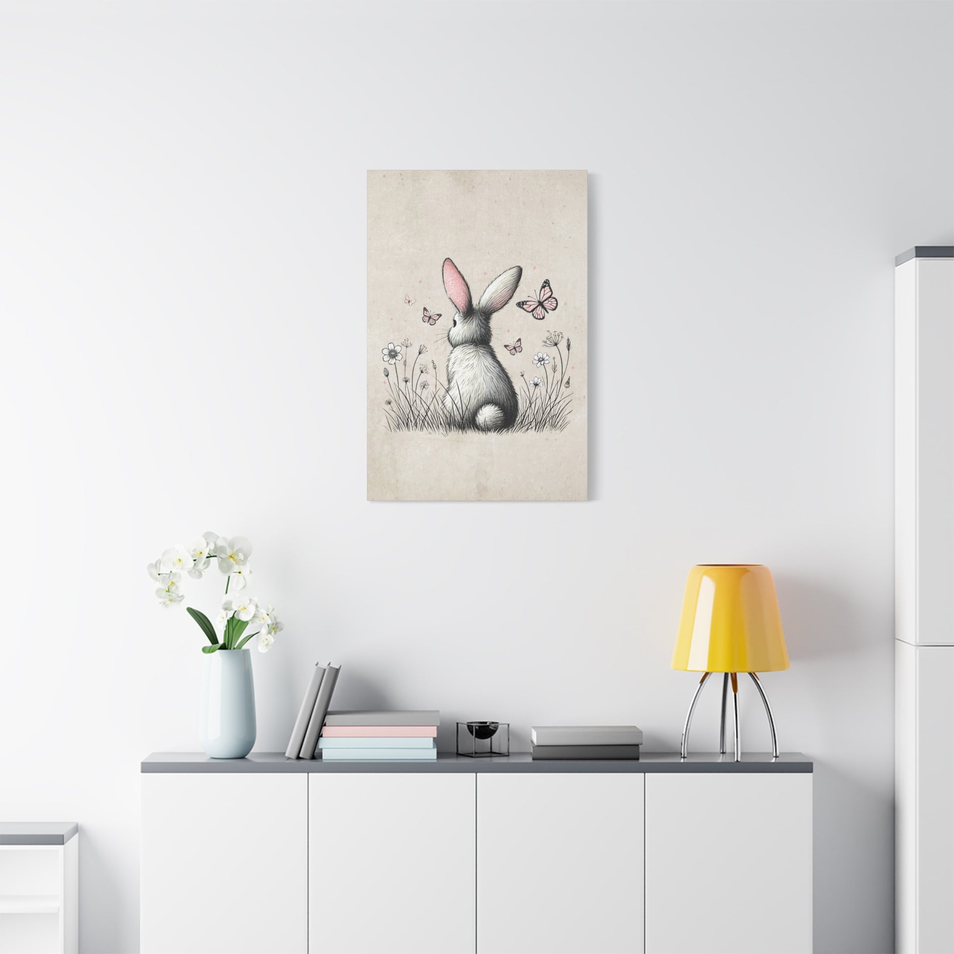Bunny Playground Canvas Wall Art Vertical - Canvasses