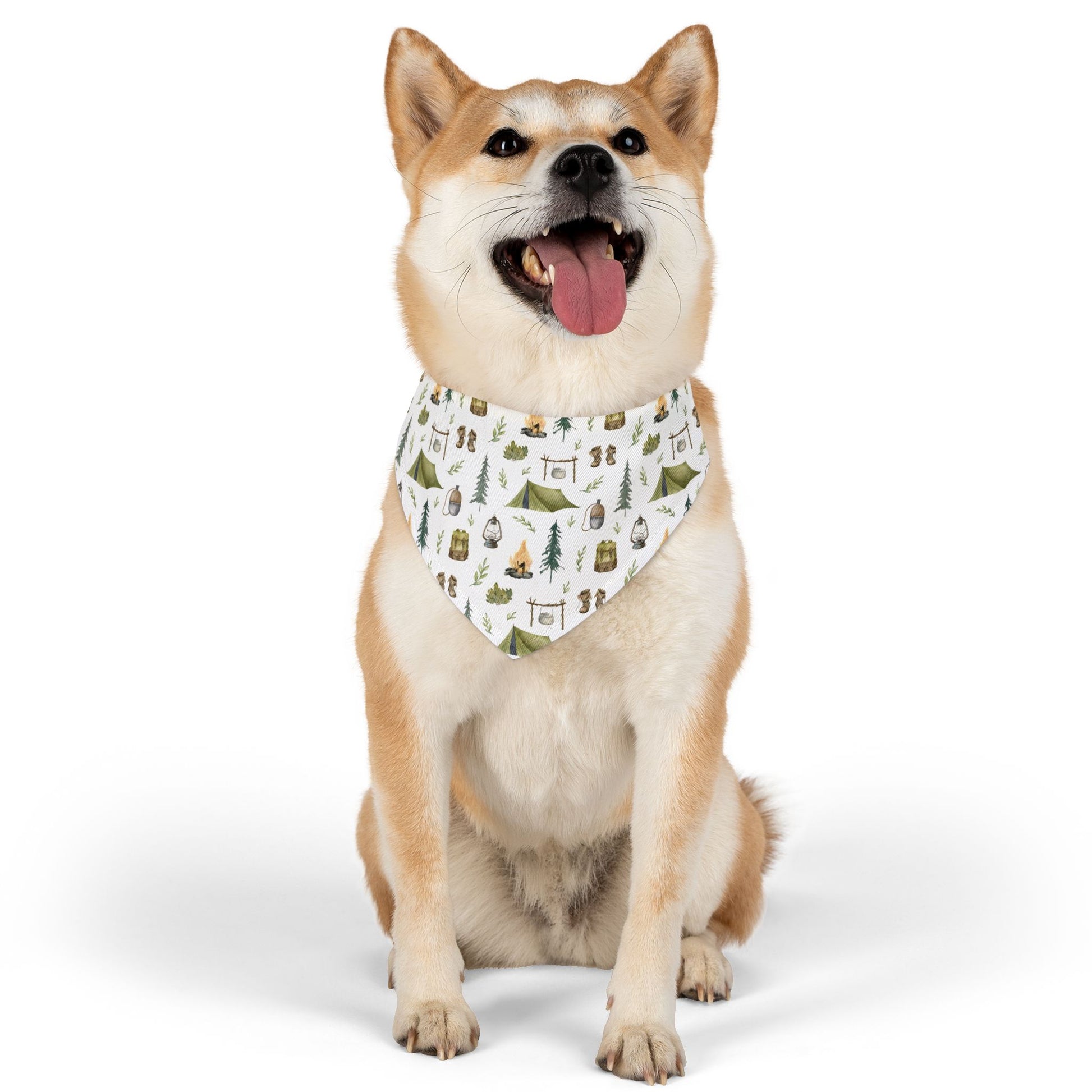 Camping Gear Pet Bandana Collar - Canvasses