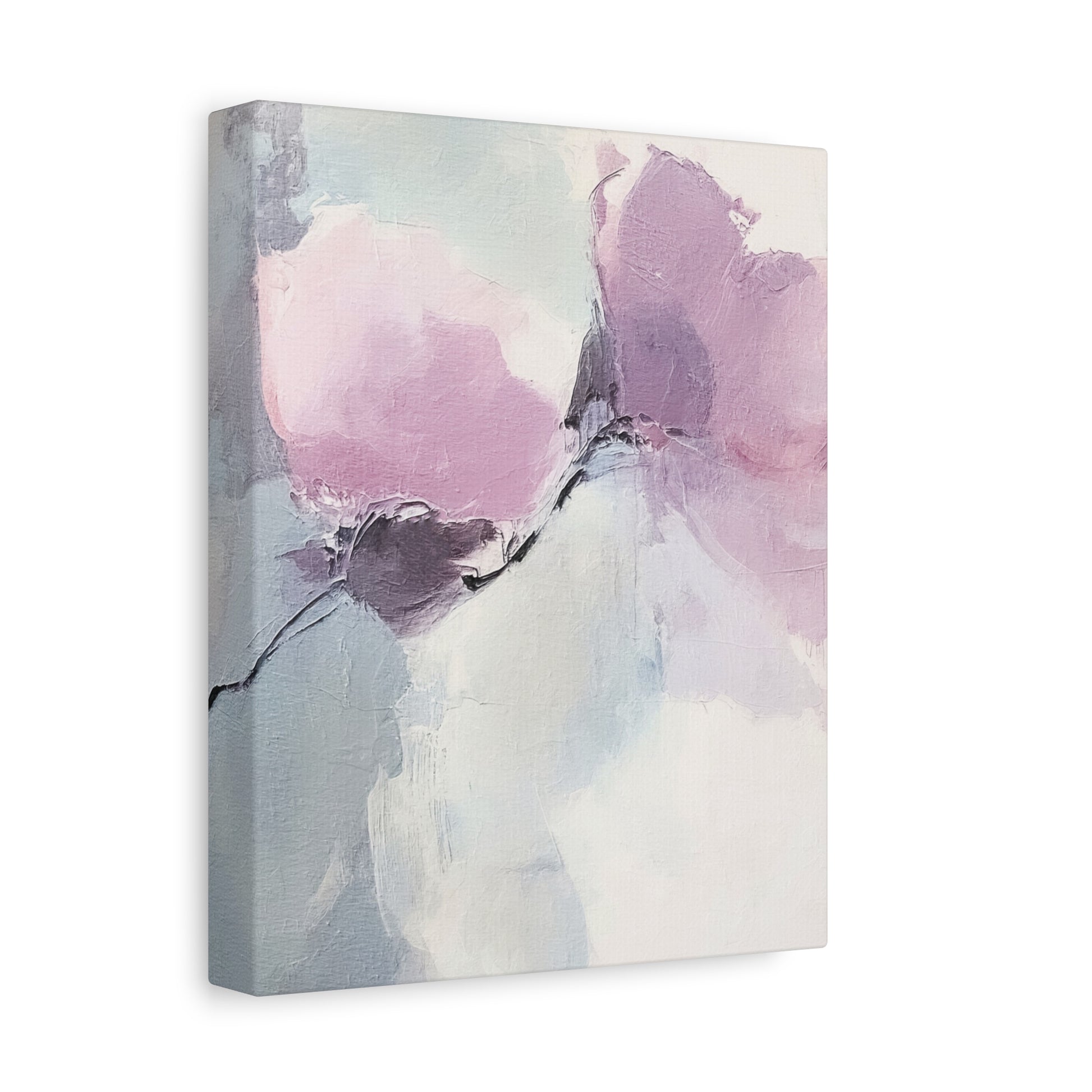 Lavender Roses Canvas Wall Art Vertical - Canvasses