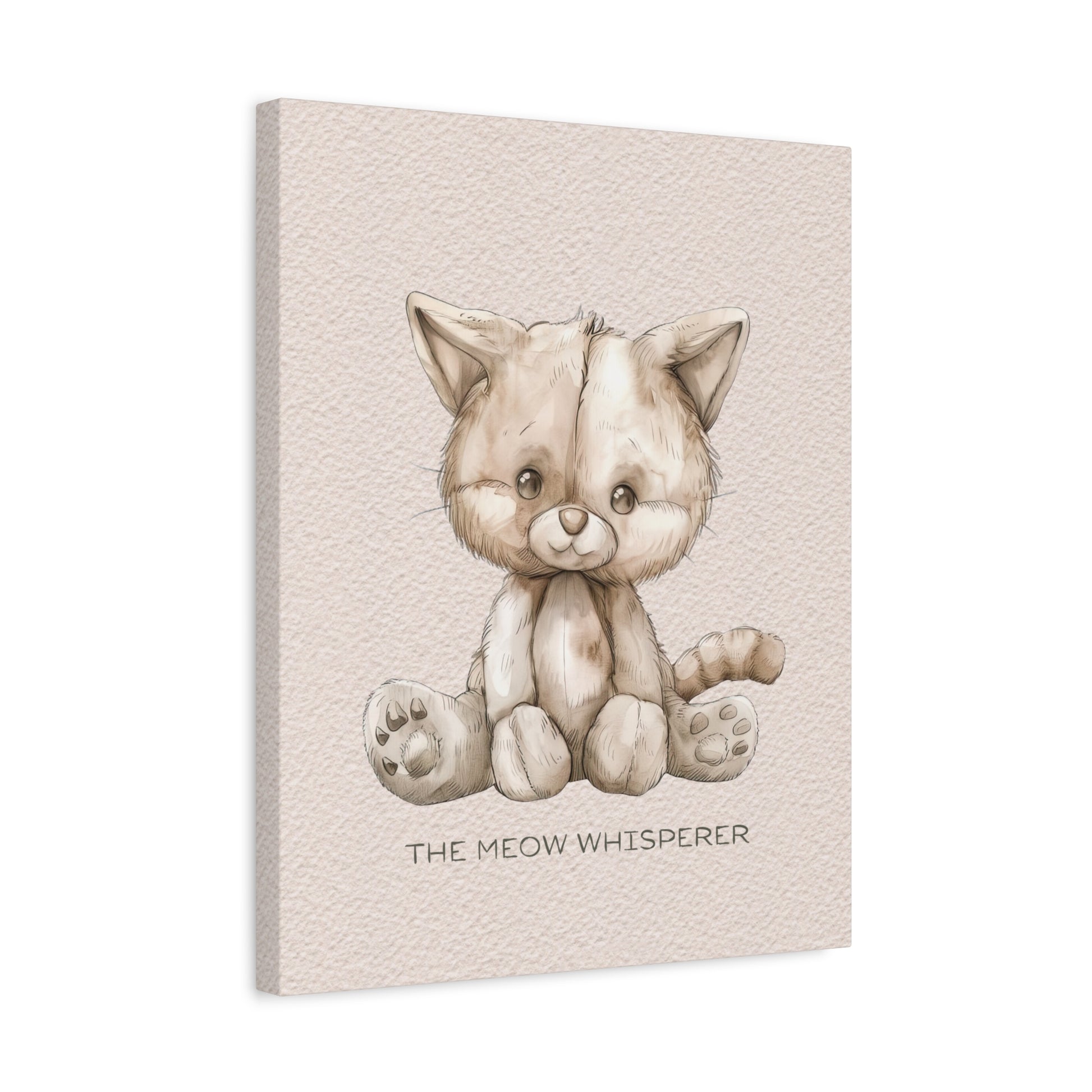 Meow Whisperer Canvas Wall Art Vertical - Canvasses