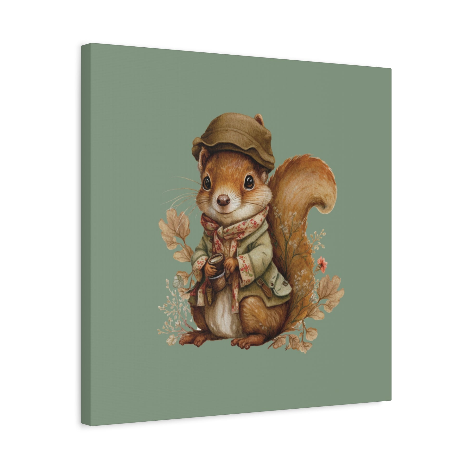 The Nut Collector Canvas Wall Art Square - Canvasses