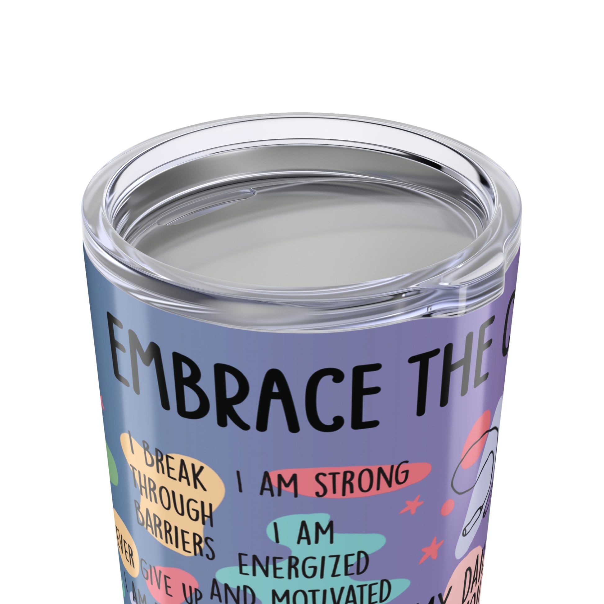 Workout Affirmations 20 oz Stainless Steel Tumbler - Canvasses