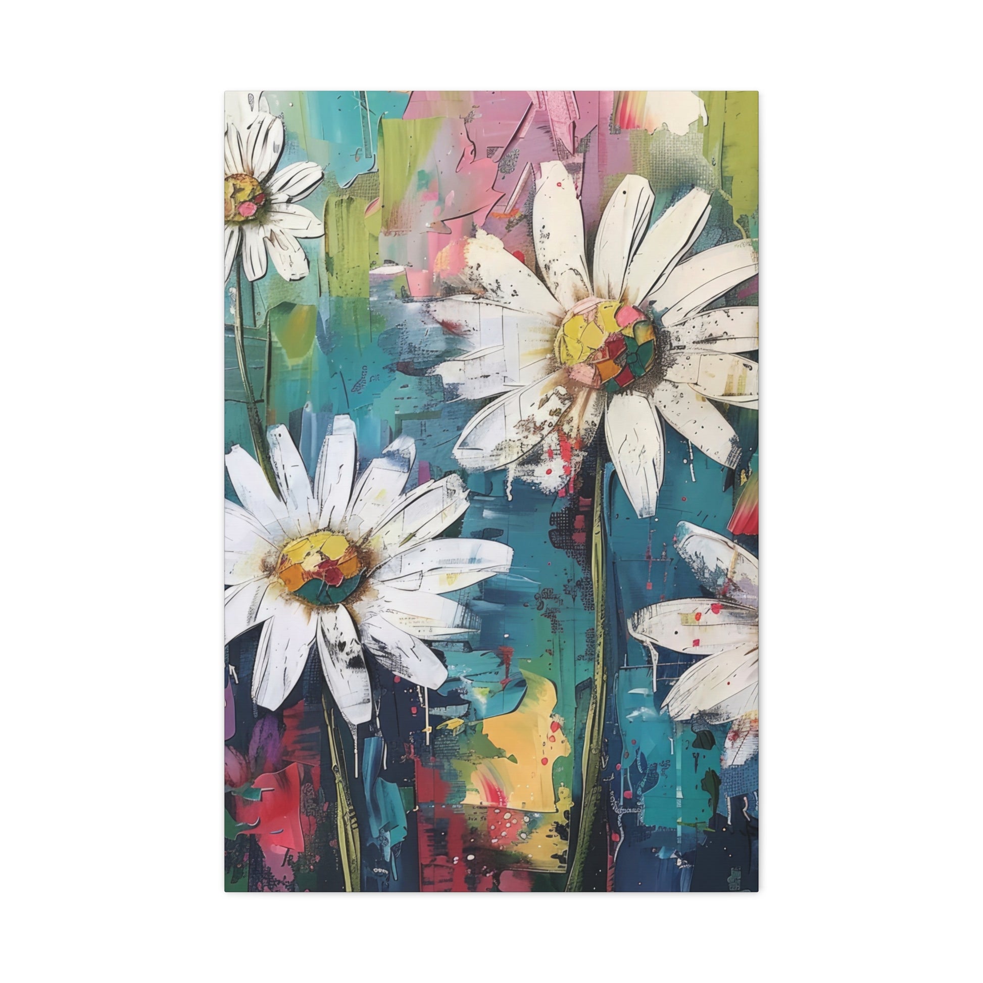 Daisy Daydreams Canvas Wall Art Vertical - Canvasses