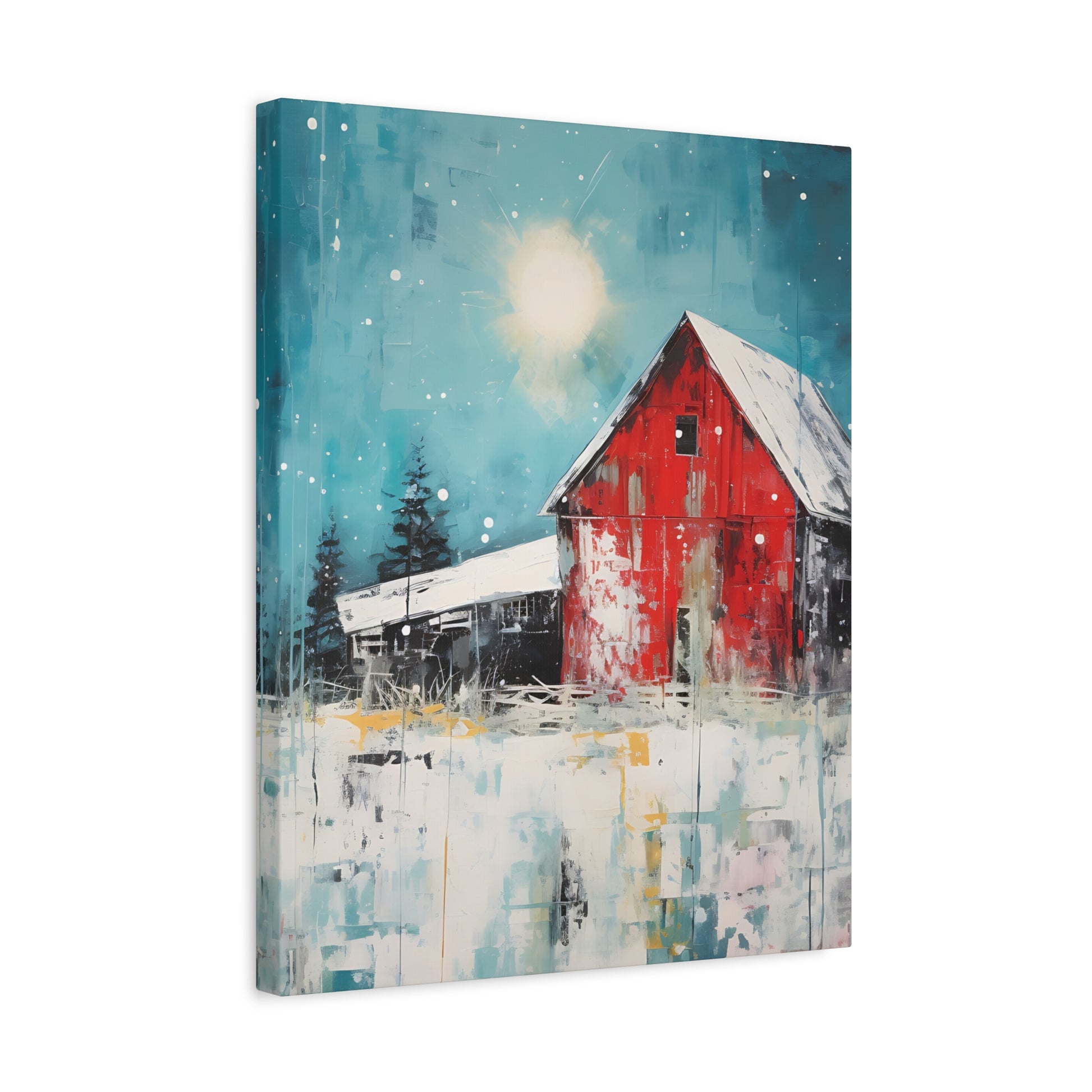 Red Refuge Canvas Wall Art Vertical - Canvasses