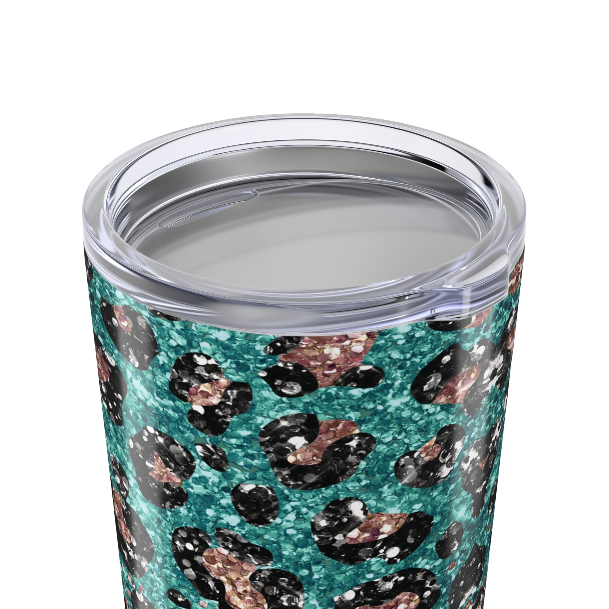 Rose Glitter Leopard 20 oz Stainless Steel Tumbler - Canvasses