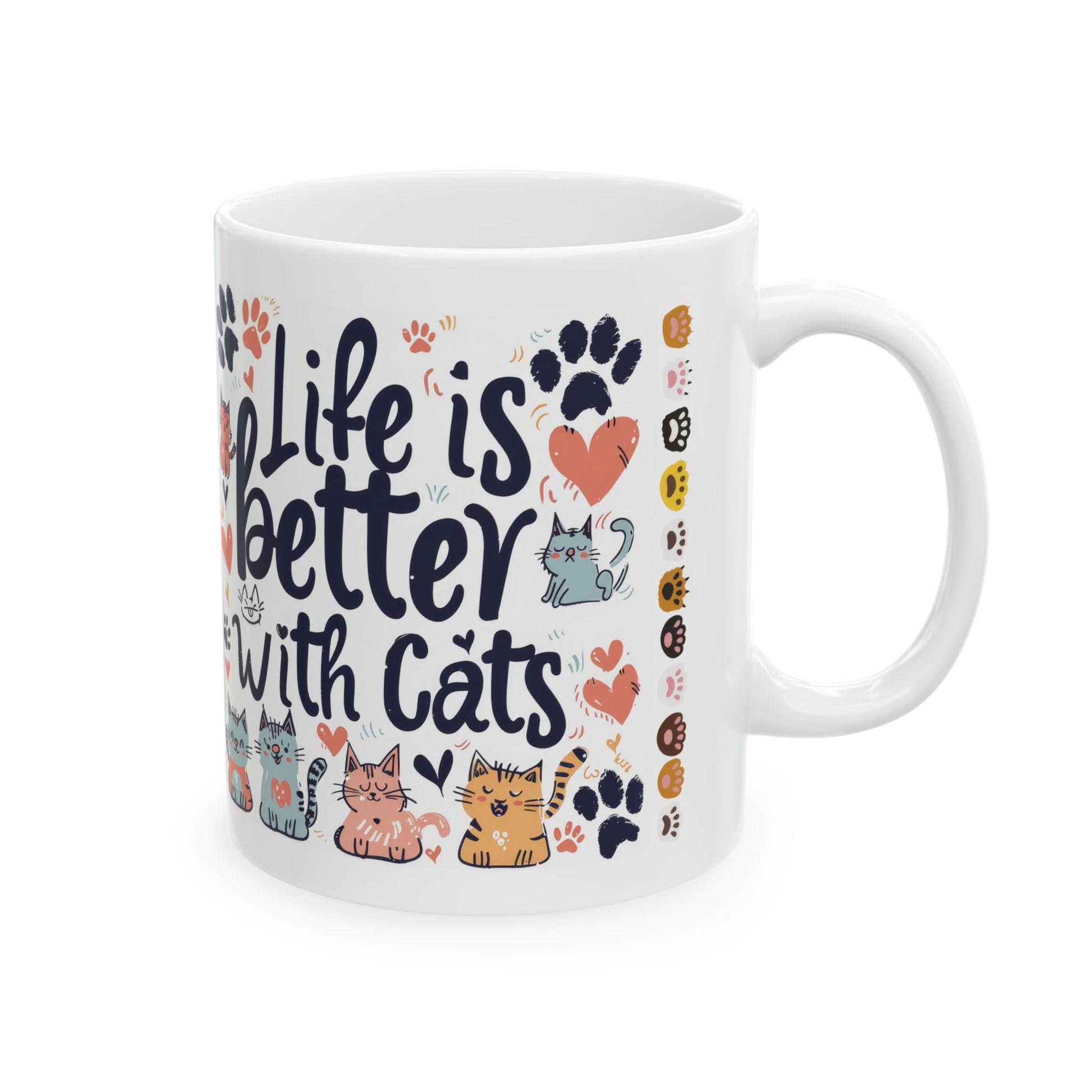 Life is Better with Cats Coffee Mug - Canvasses