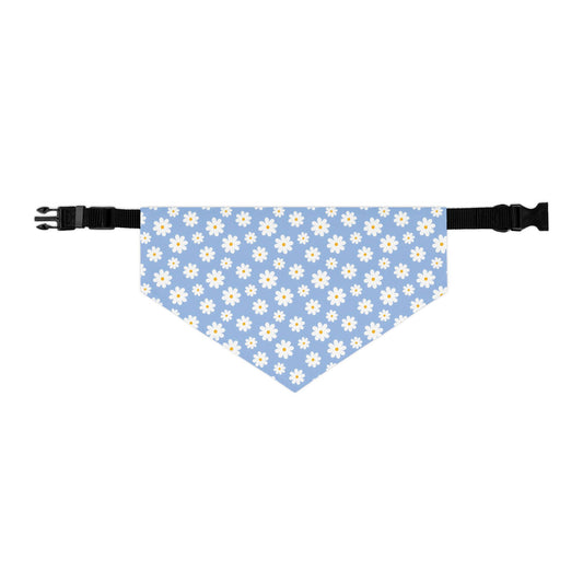 Blue Daisies Pet Bandana Collar - Canvasses