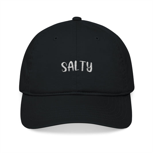 Salty Embroidery Organic Baseball Cap - Canvasses