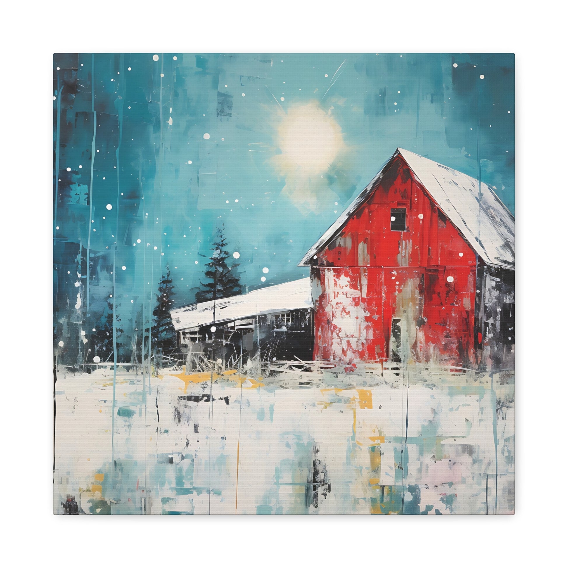 Red Refuge Canvas Wall Art Square - Canvasses