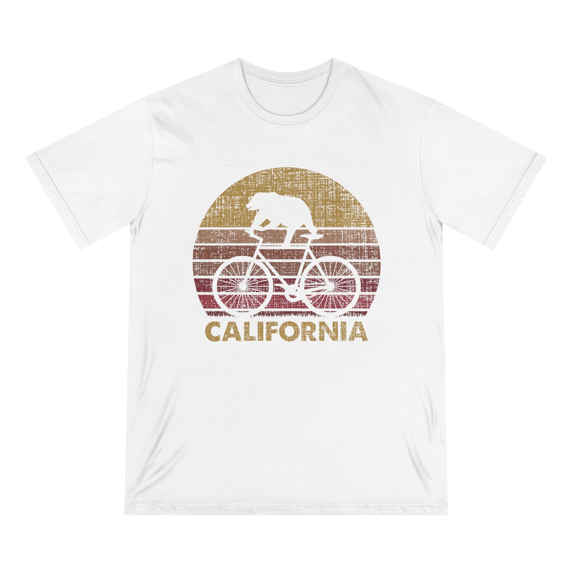 Cycling Bear Men 100% Organic Cotton Staple T-Shirt - Canvasses