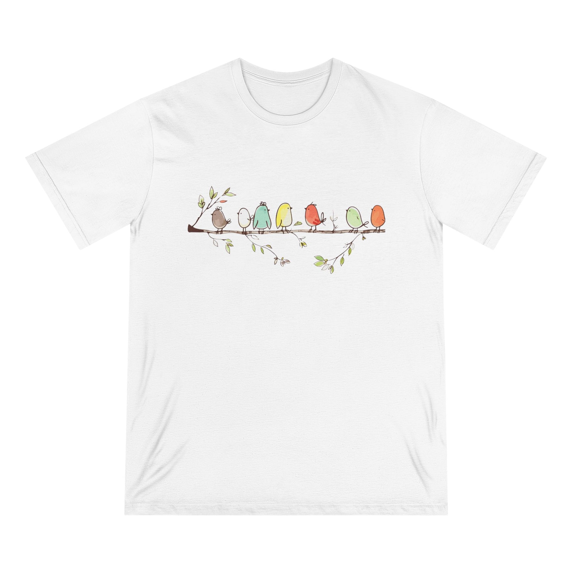 Watercolor Birds Women 100% Organic Cotton T-Shirt - Canvasses