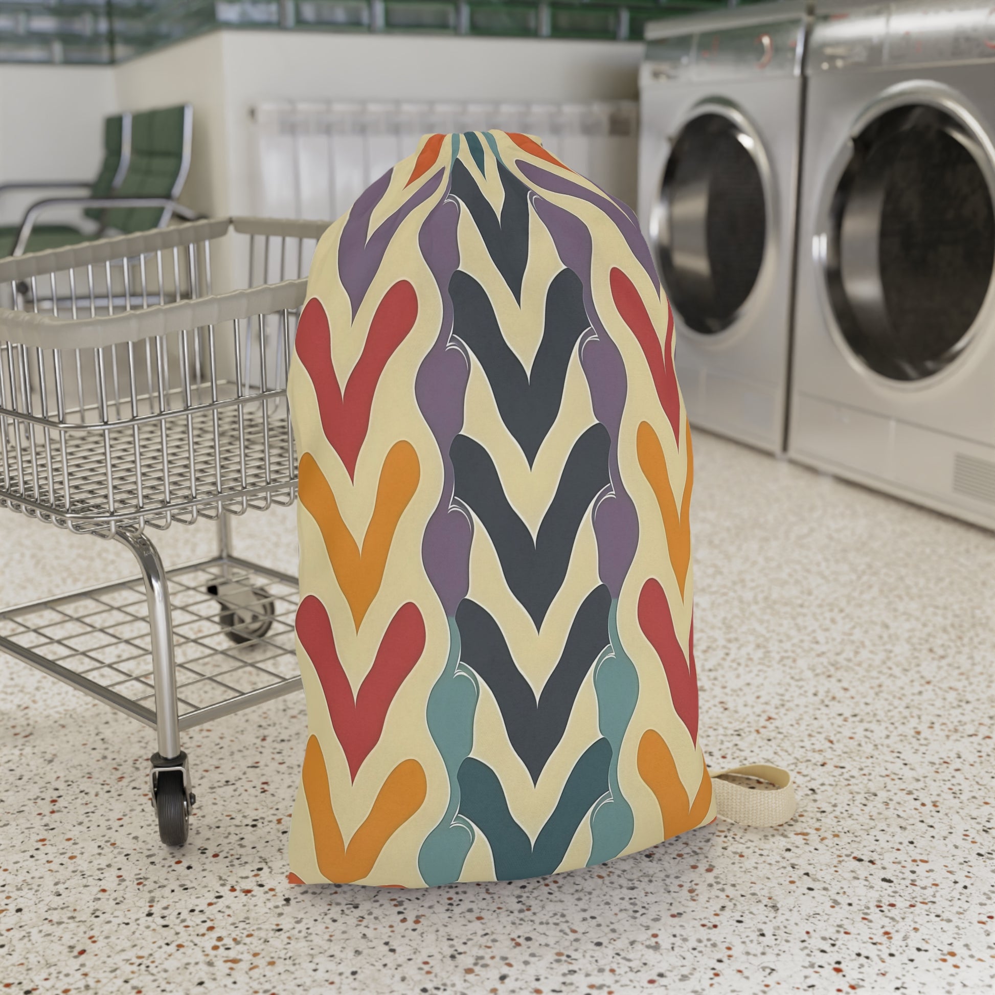 Retro Wave Laundry Bag - Canvasses