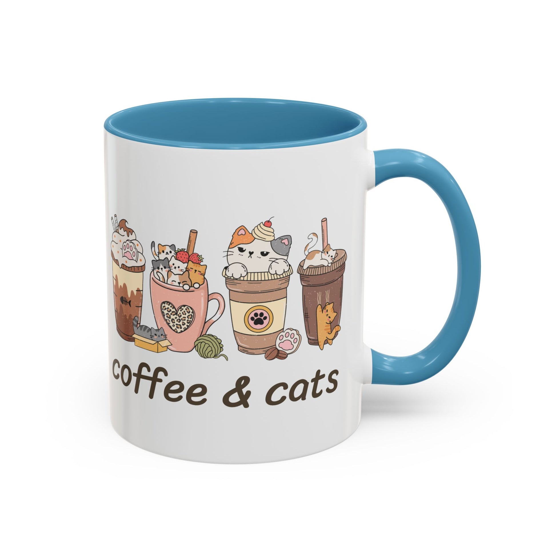 Coffee & Cats Accent Mug - Canvasses