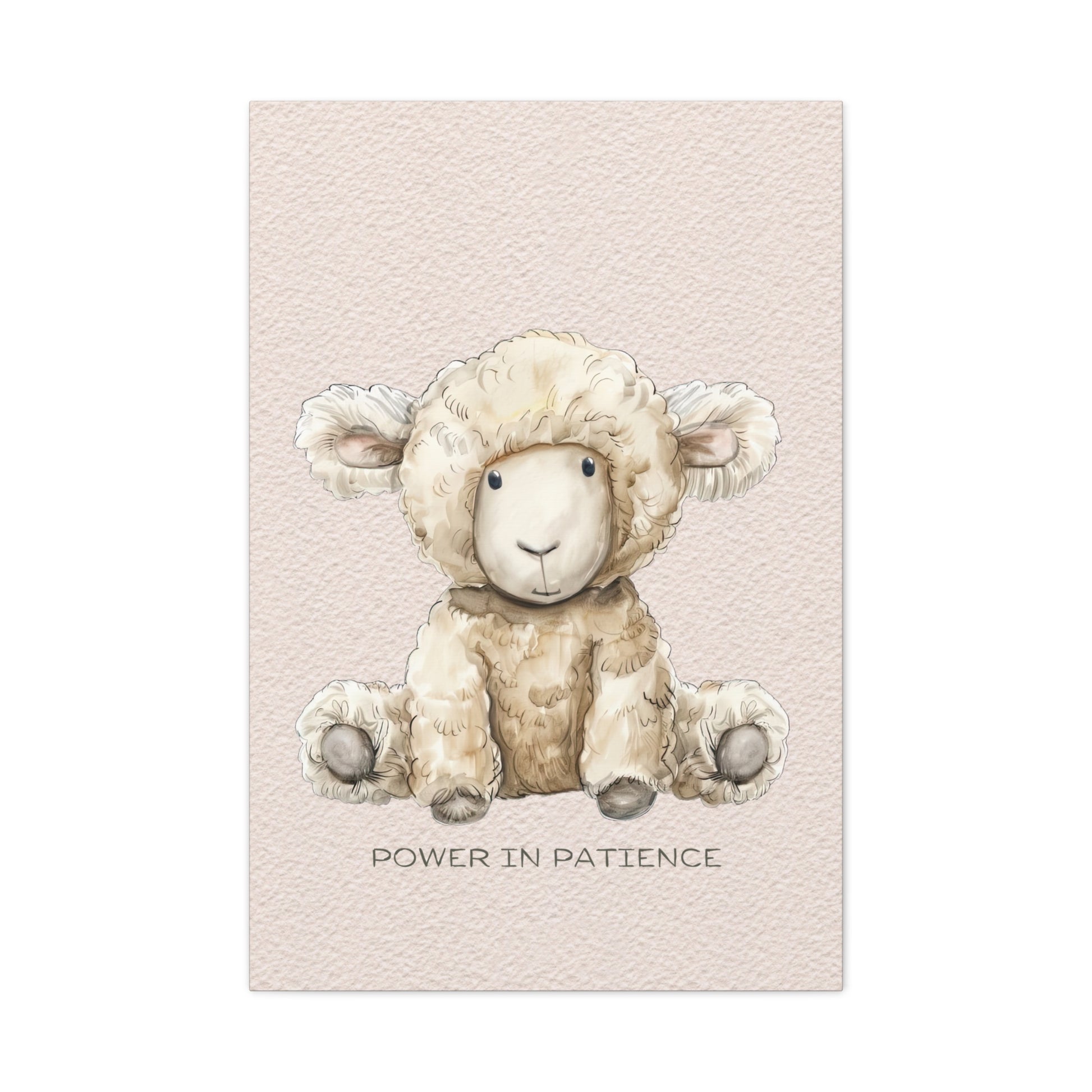 Power in Patience Canvas Wall Art Vertical - Canvasses
